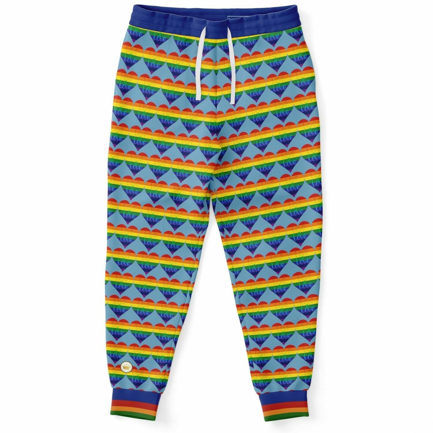 Love is Love in Sky Blue Eco-Poly Unisex Joggers