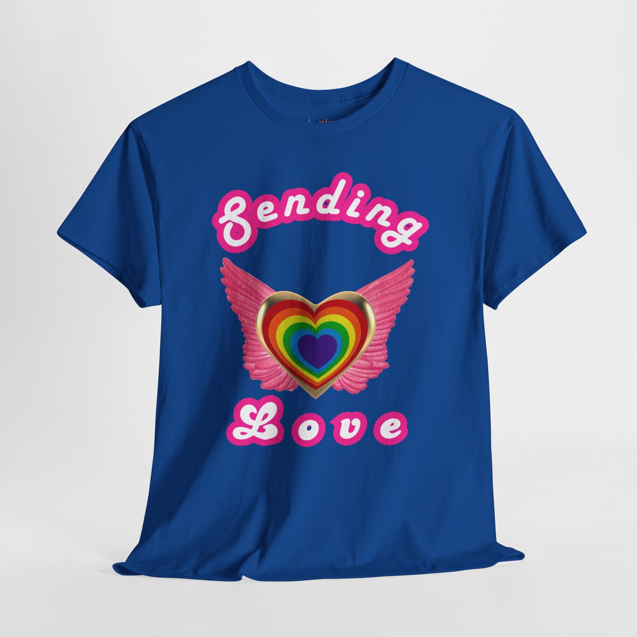 Sending Love Inspirational Heavyweight Unisex Tee