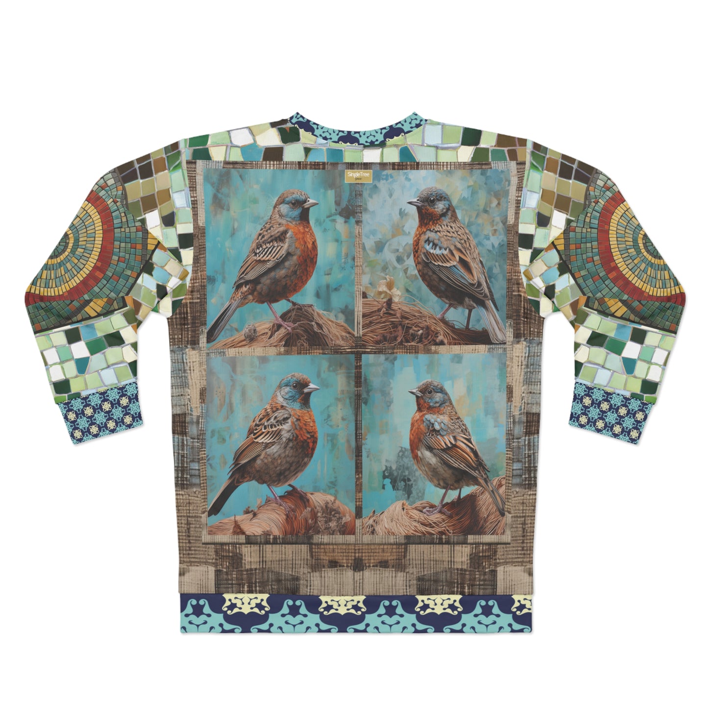 Bye Bye Birdie Quadriptych Four-Panel Print Unisex Sweatshirt