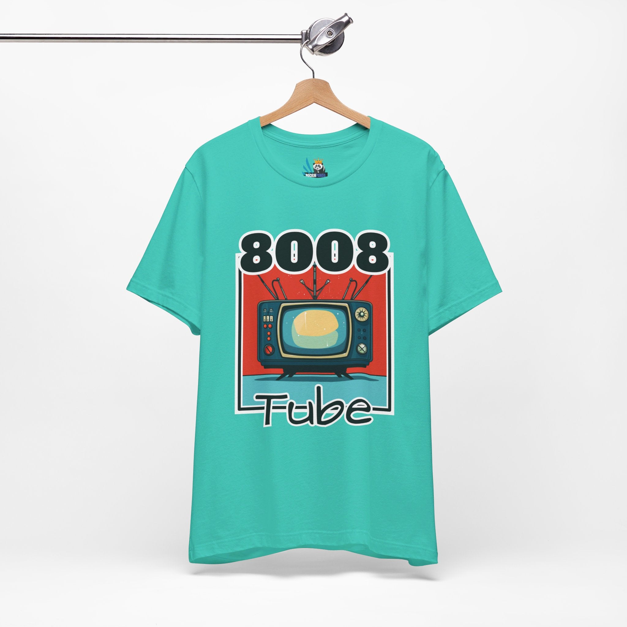 8008 Tube Vintage TV Print Unisex Short Sleeve Tee