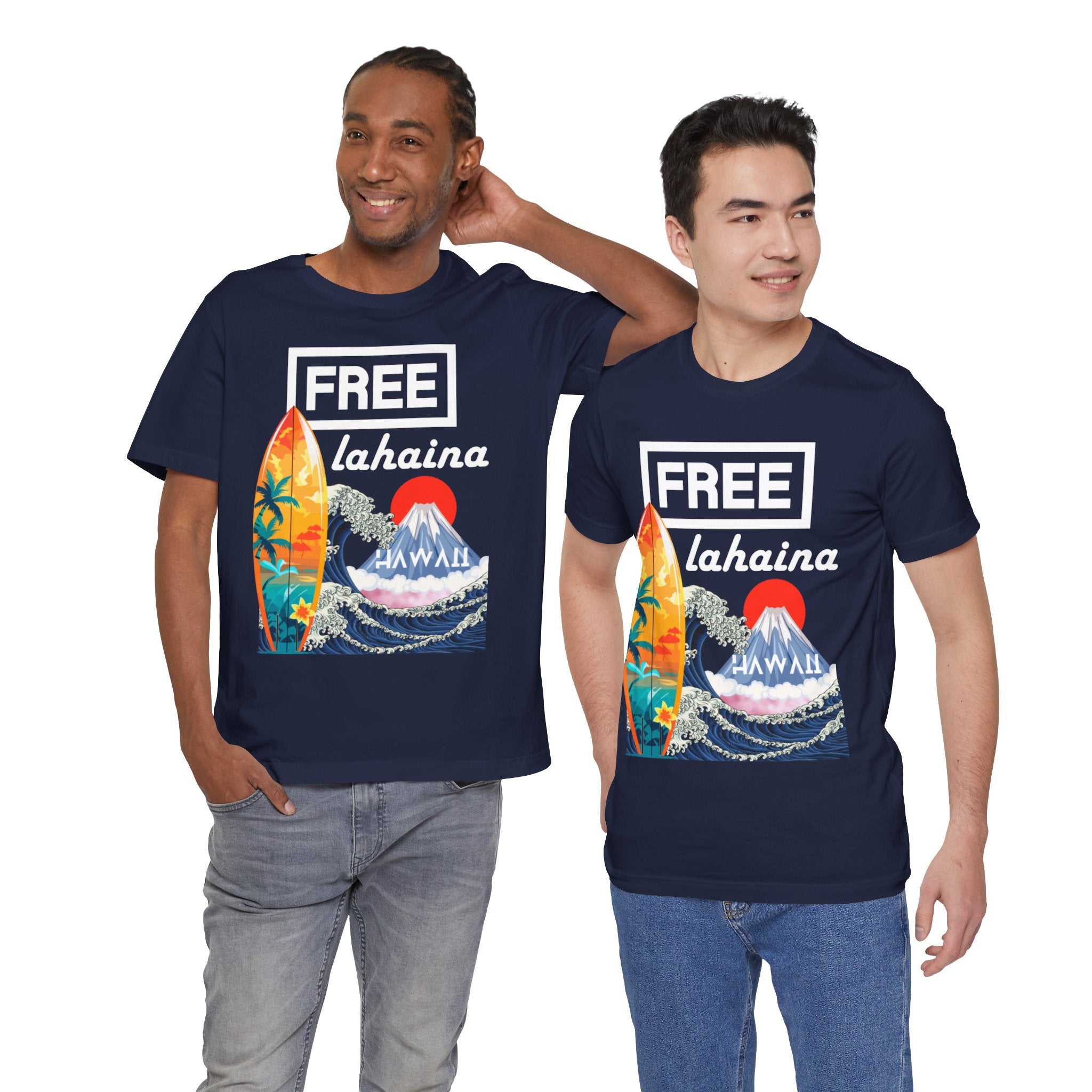 Free Lahaina Hawaii Short Sleeve Unisex Tee