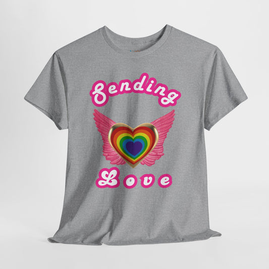 Sending Love Inspirational Heavyweight Unisex Tee