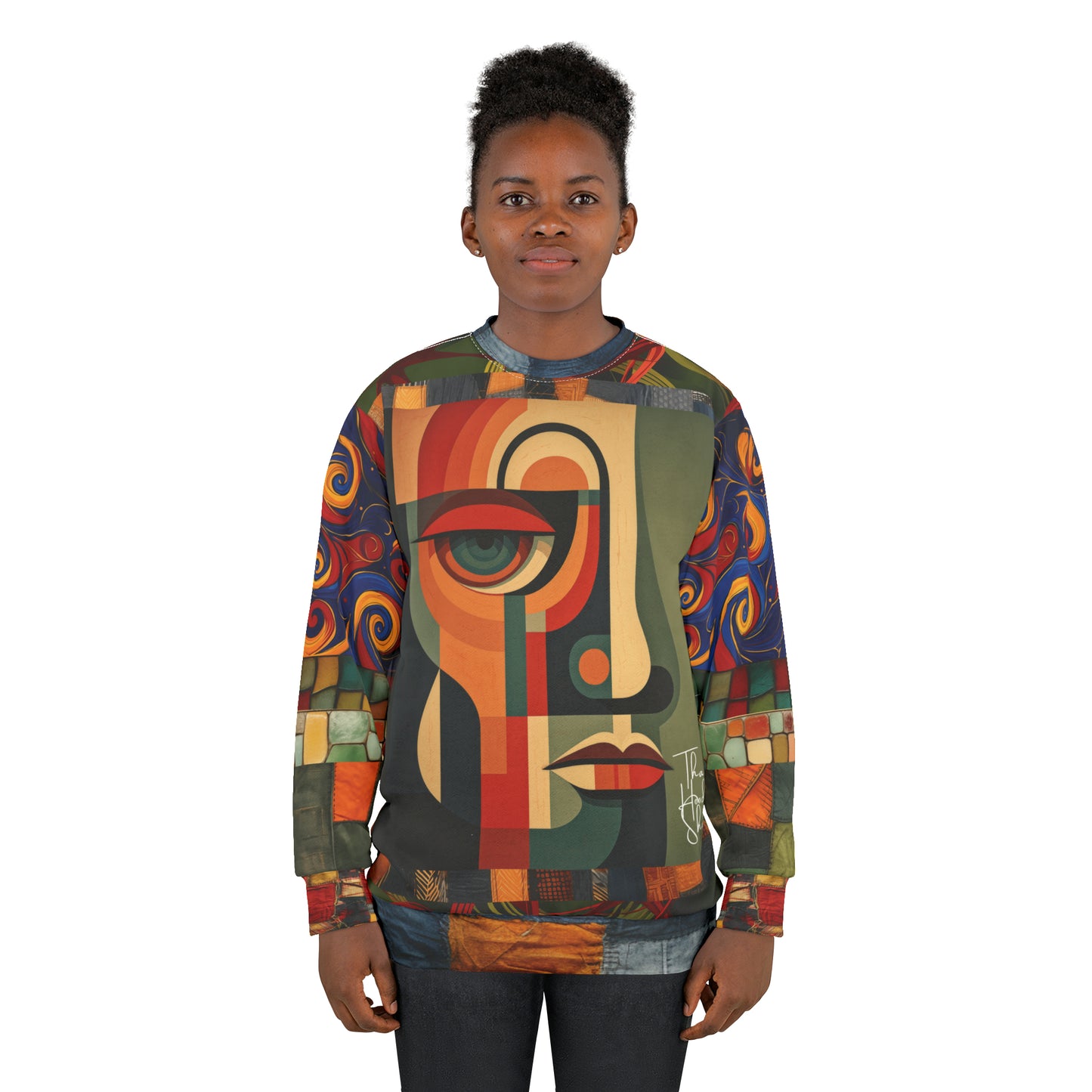 Only Up From Here Abstract Print Unisex Sweatshirt
