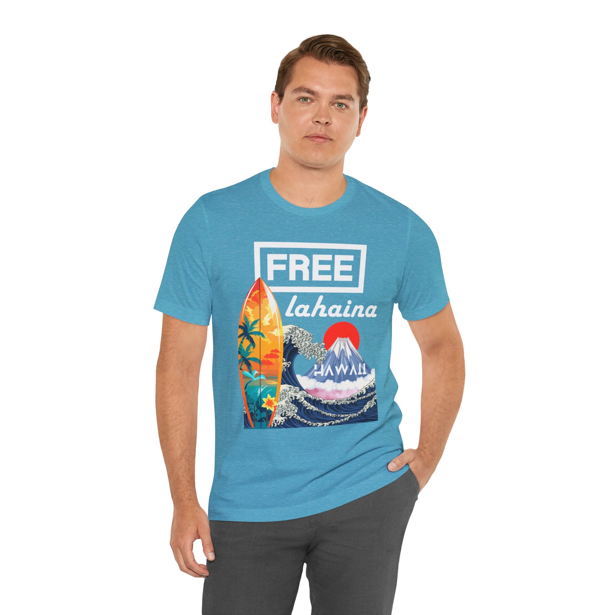 Free Lahaina Hawaii Short Sleeve Unisex Tee
