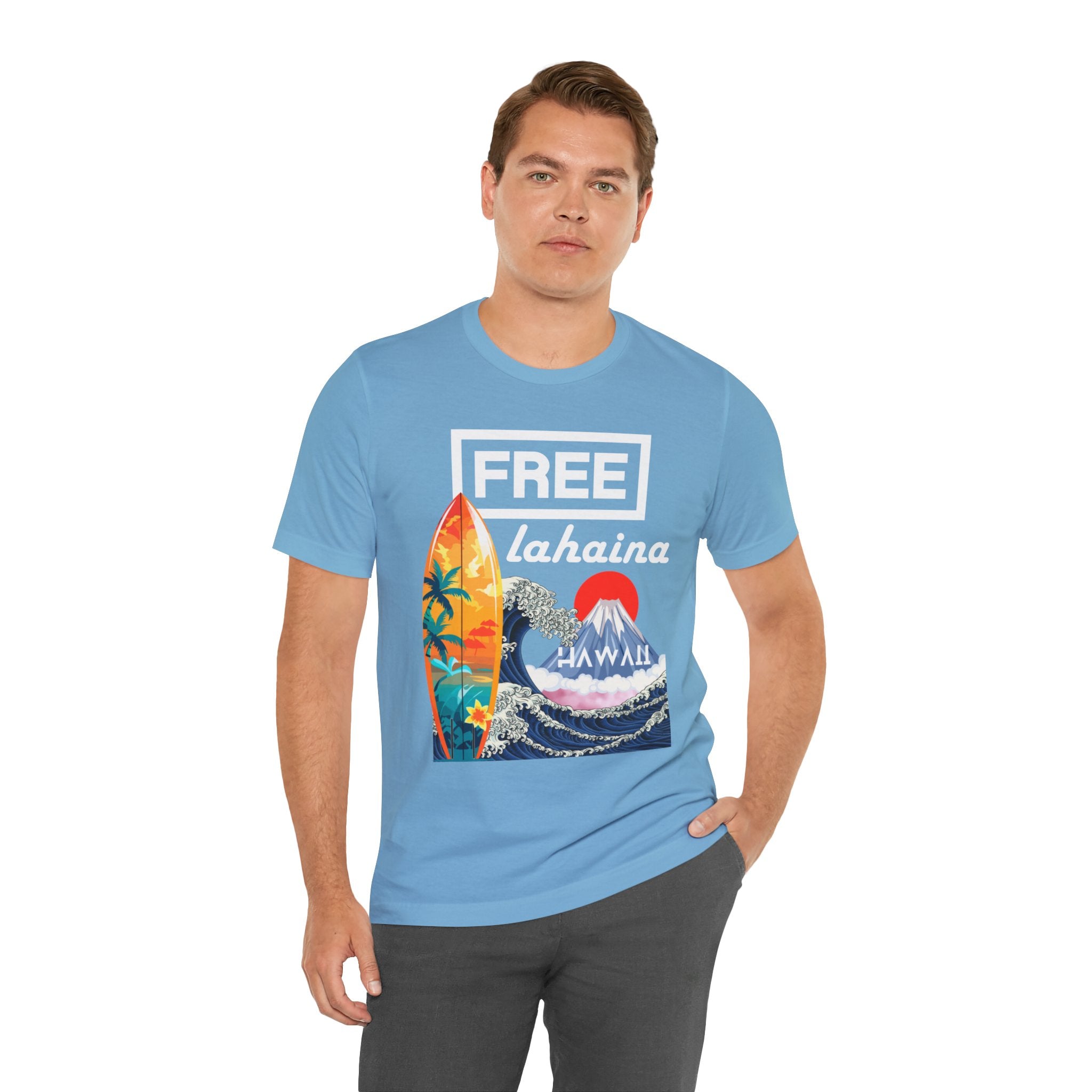 Free Lahaina Hawaii Short Sleeve Unisex Tee