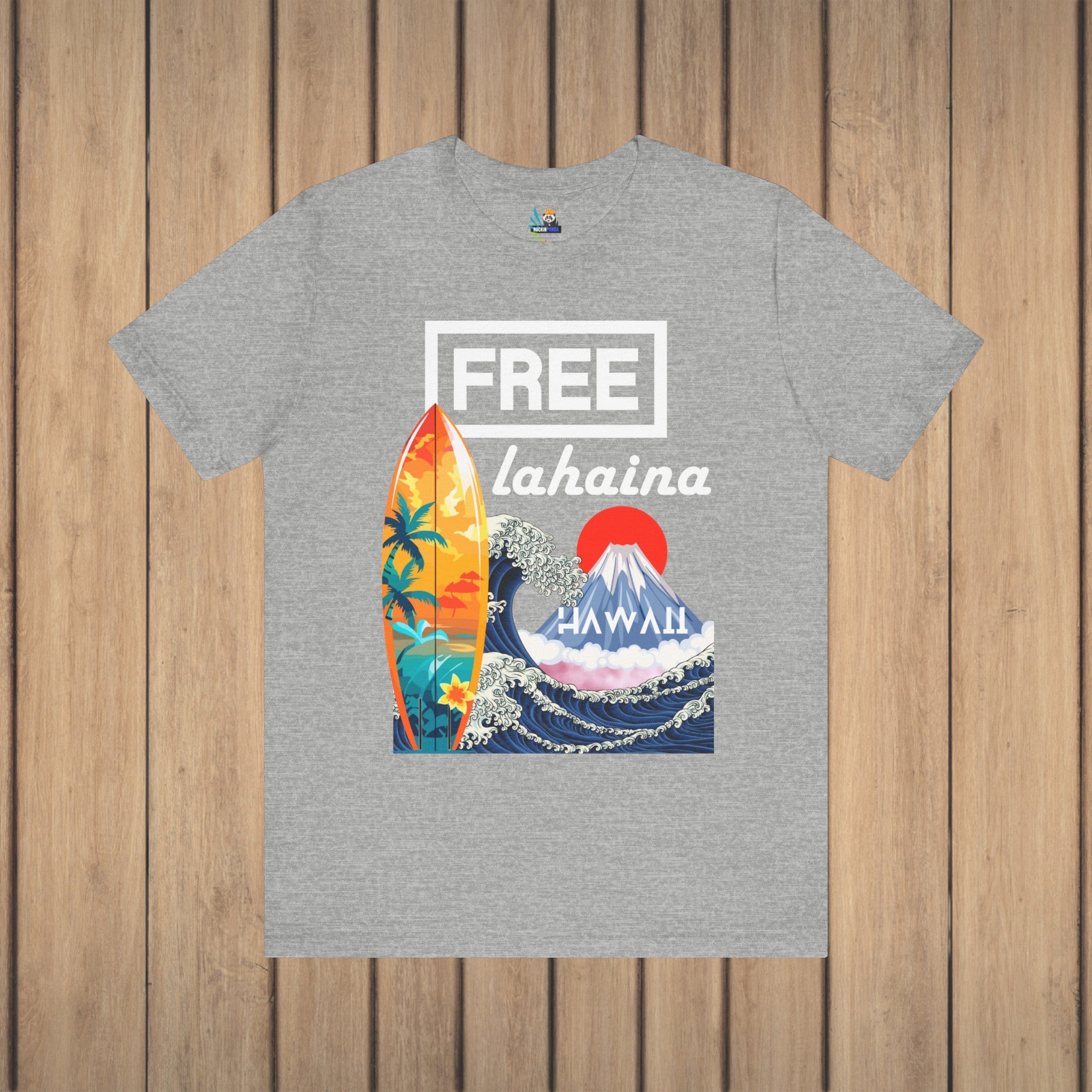 Free Lahaina Hawaii Short Sleeve Unisex Tee