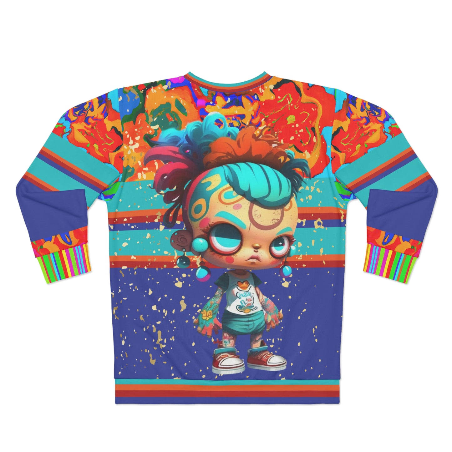 Miss-Spent Youth Graffiti Cupie Doll Unisex Sweatshirt