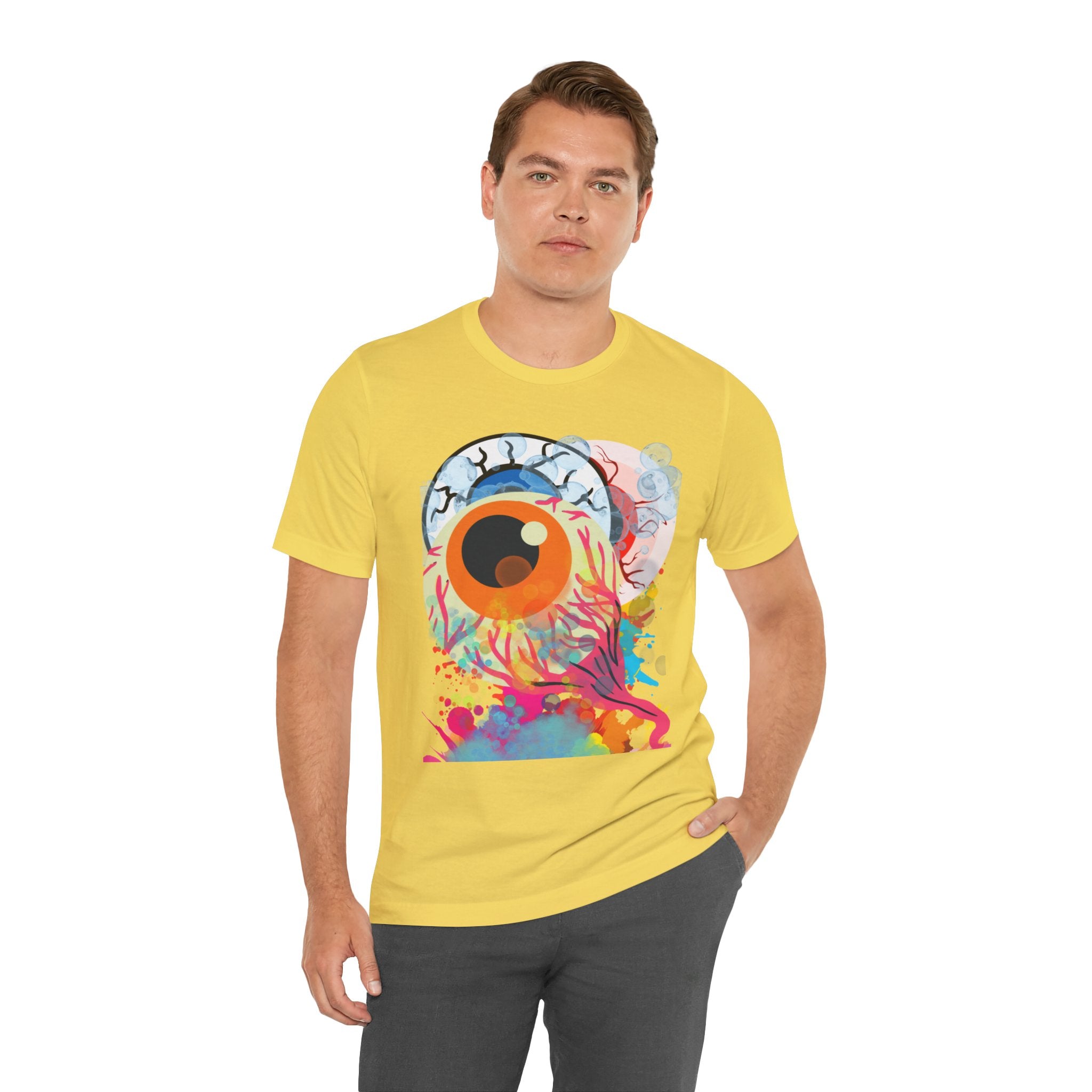 Eyes in Abstract Unisex Short Sleeve Tee