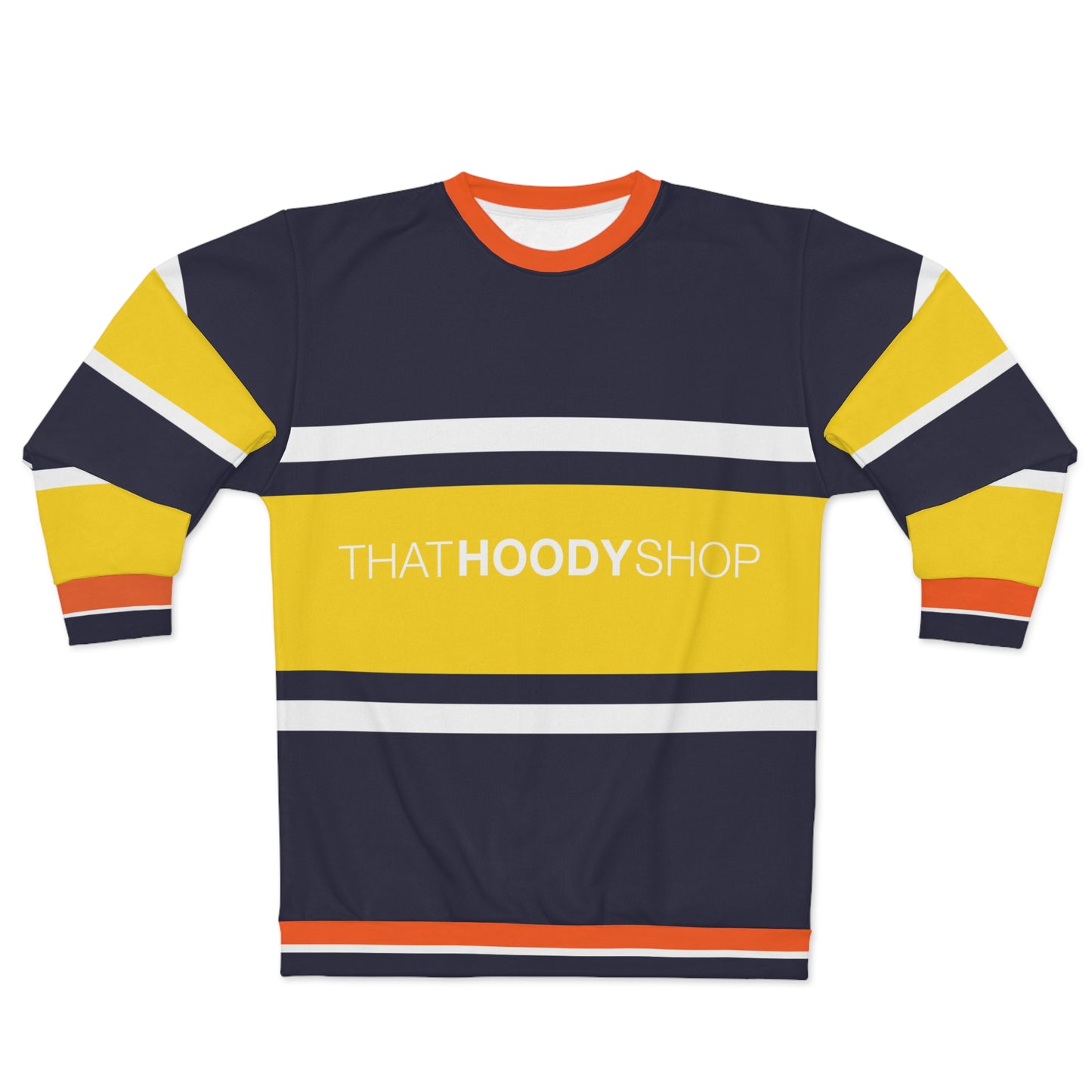Admiral Navy Barbarian Rugby Stripe Unisex Sweatshirt
