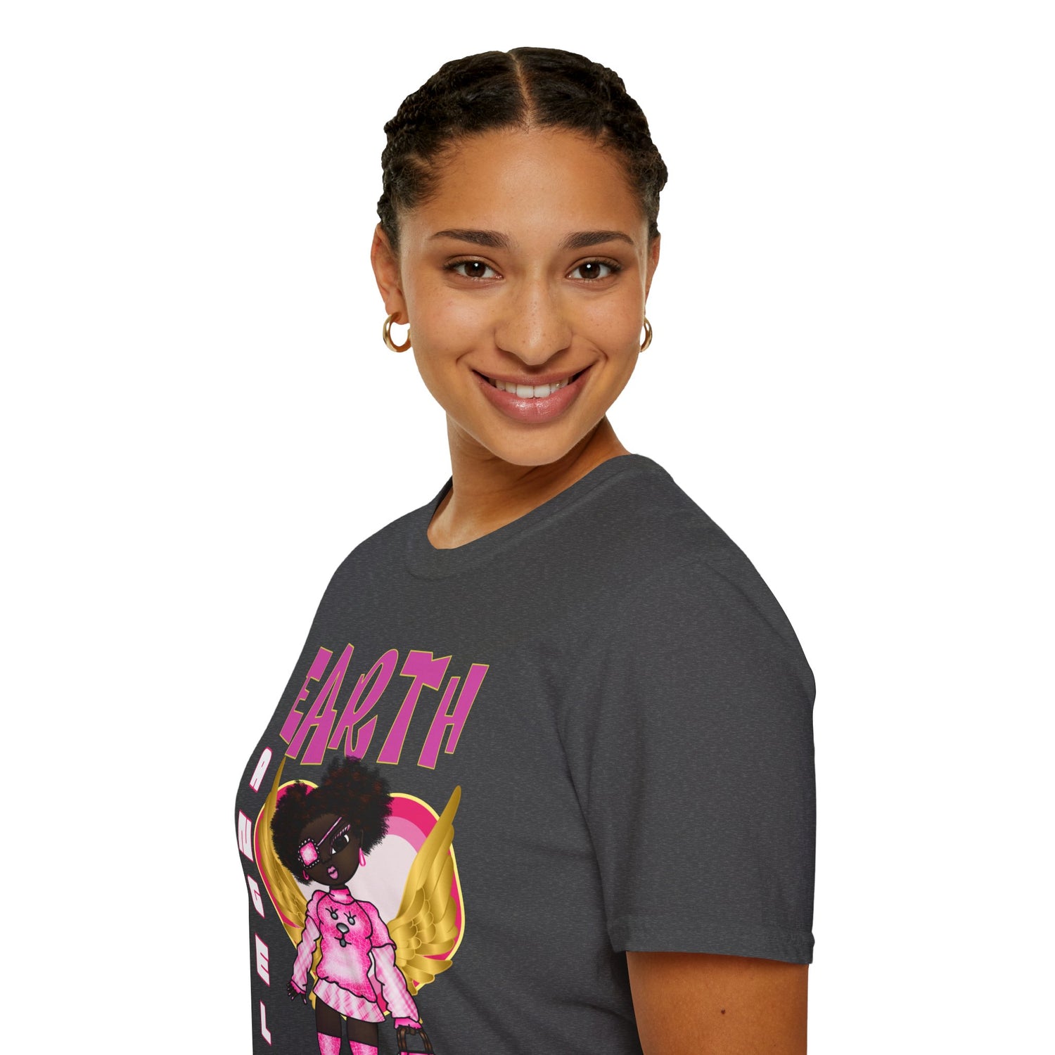 Earth Angel Natural Hair Unisex Softstyle T-Shirt