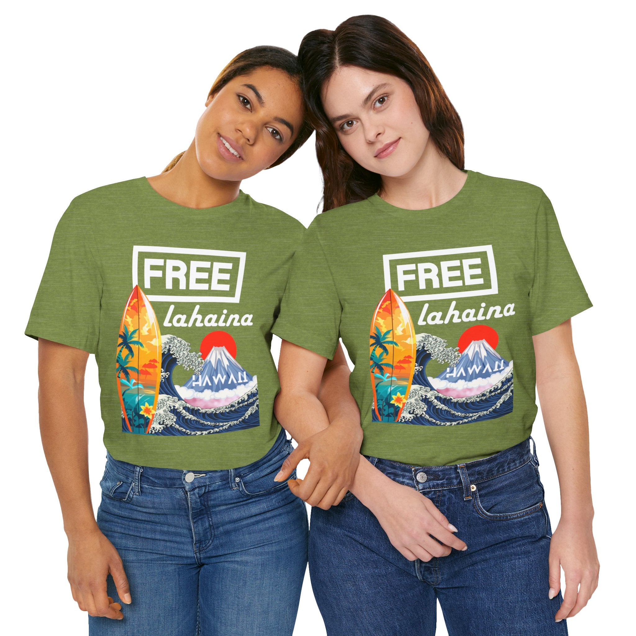 Free Lahaina Hawaii Short Sleeve Unisex Tee