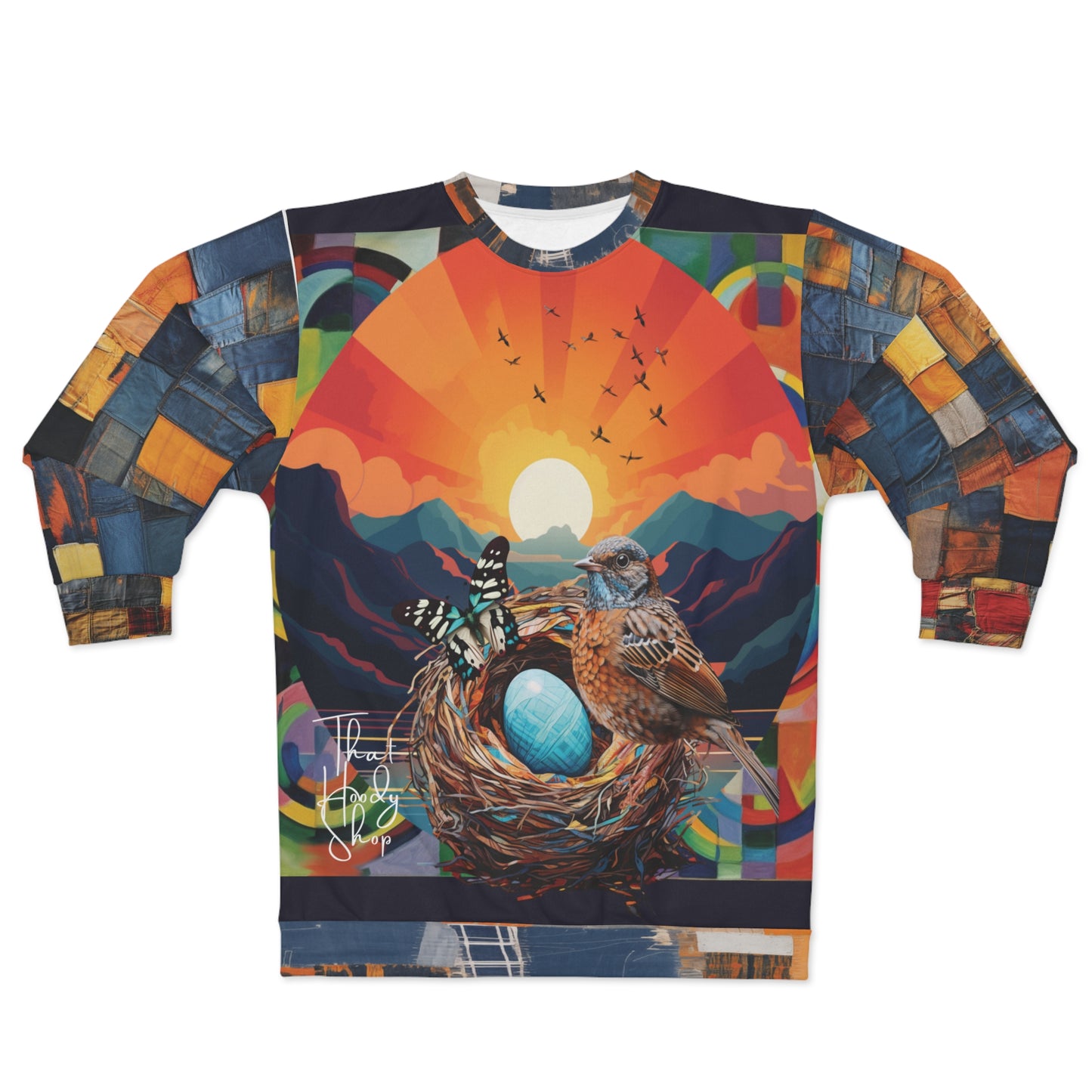 A Mother's Love in Nature Print Unisex Sweatshirt