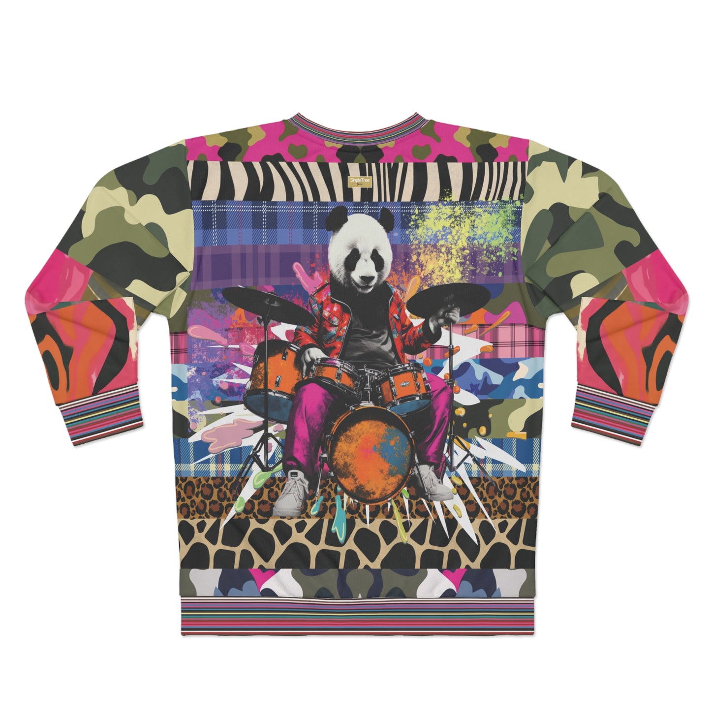 Drum Roll Please - Rockin Panda Unisex Sweatshirt