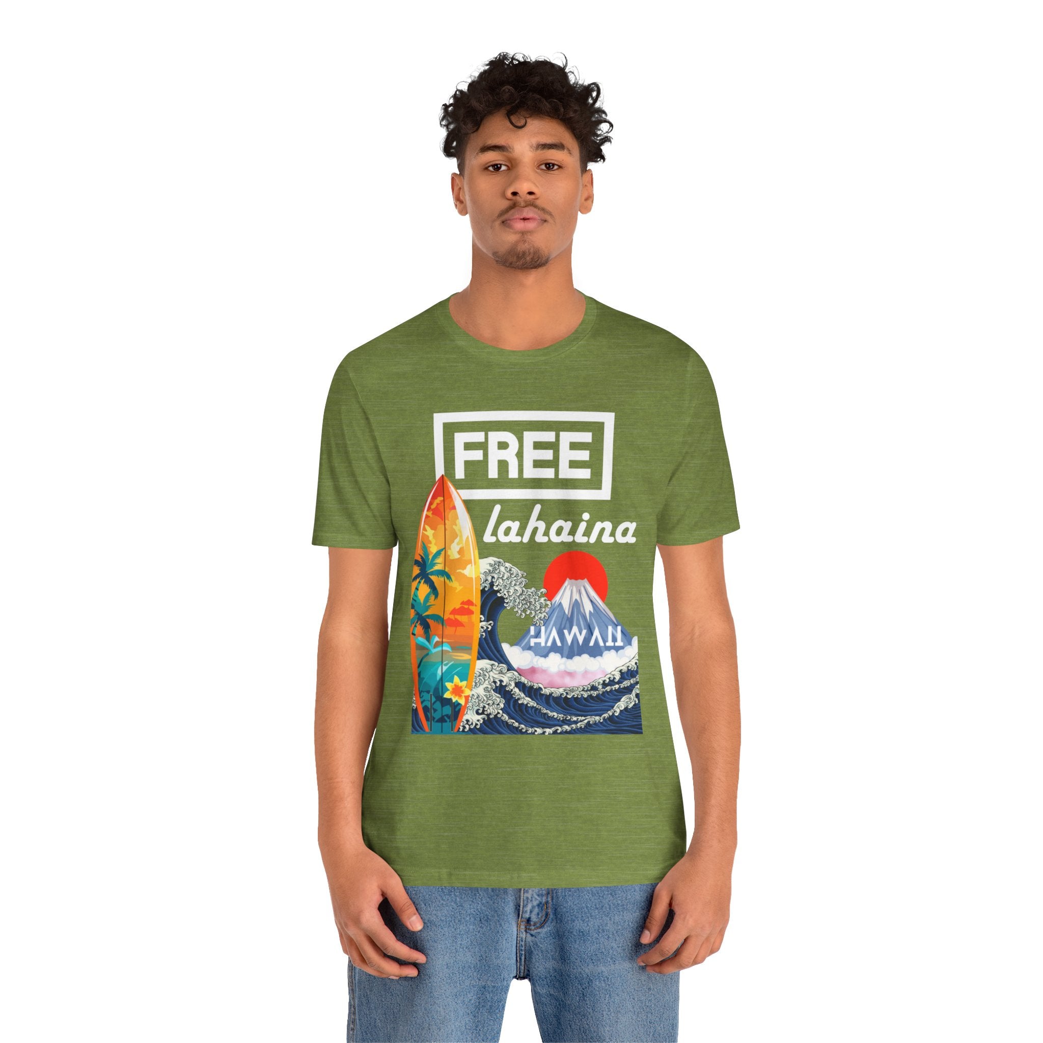 Free Lahaina Hawaii Short Sleeve Unisex Tee