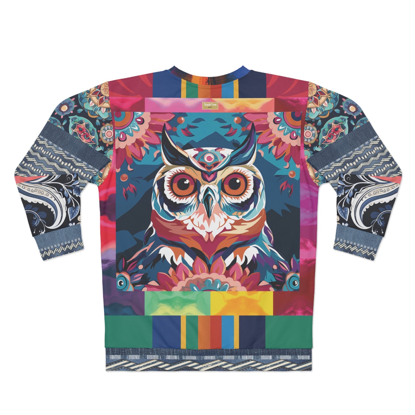 Sacred Owl Mandala Print Unisex Sweatshirt