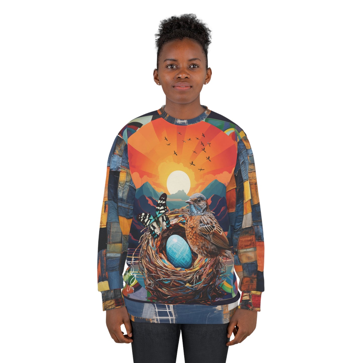 A Mother's Love in Nature Print Unisex Sweatshirt