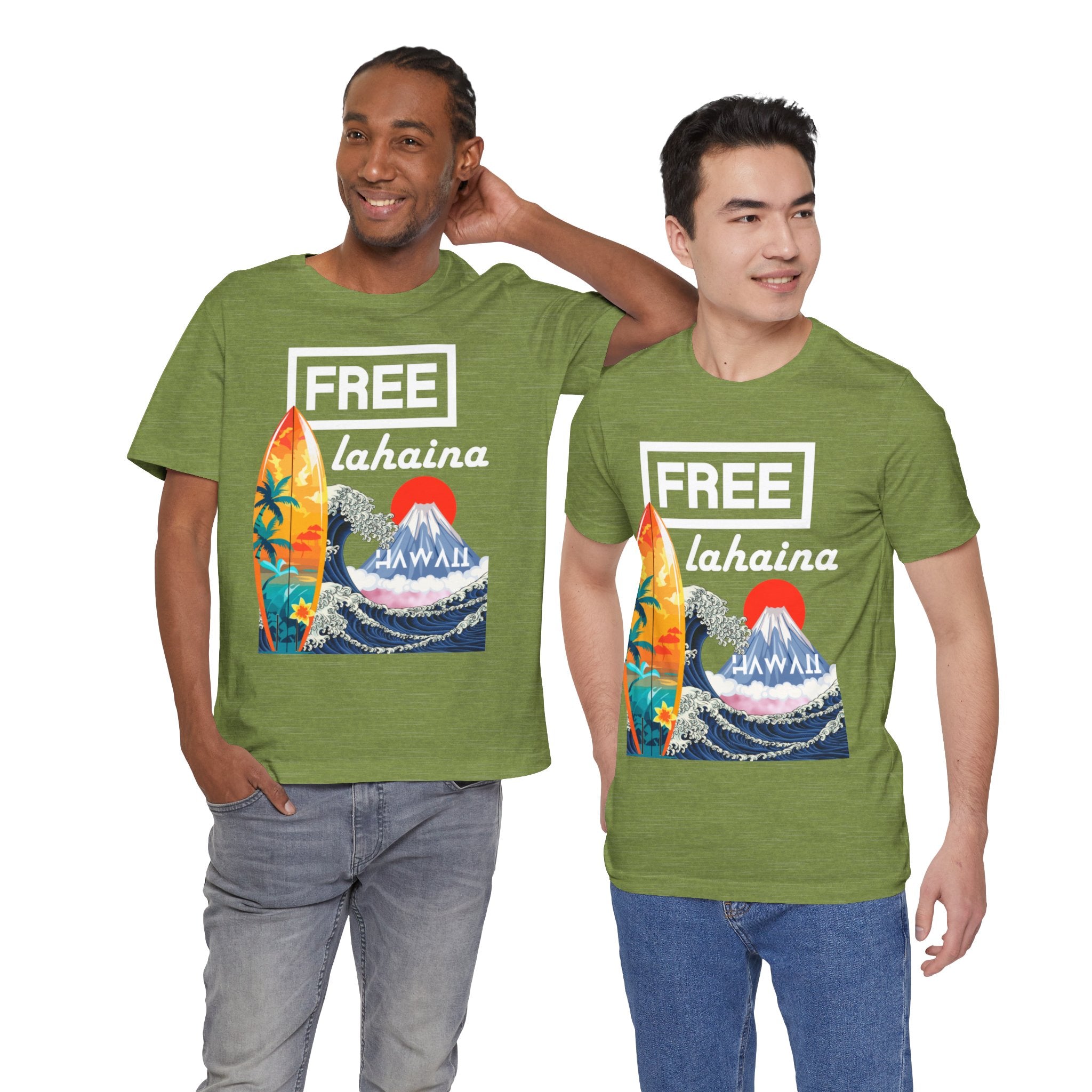 Free Lahaina Hawaii Short Sleeve Unisex Tee
