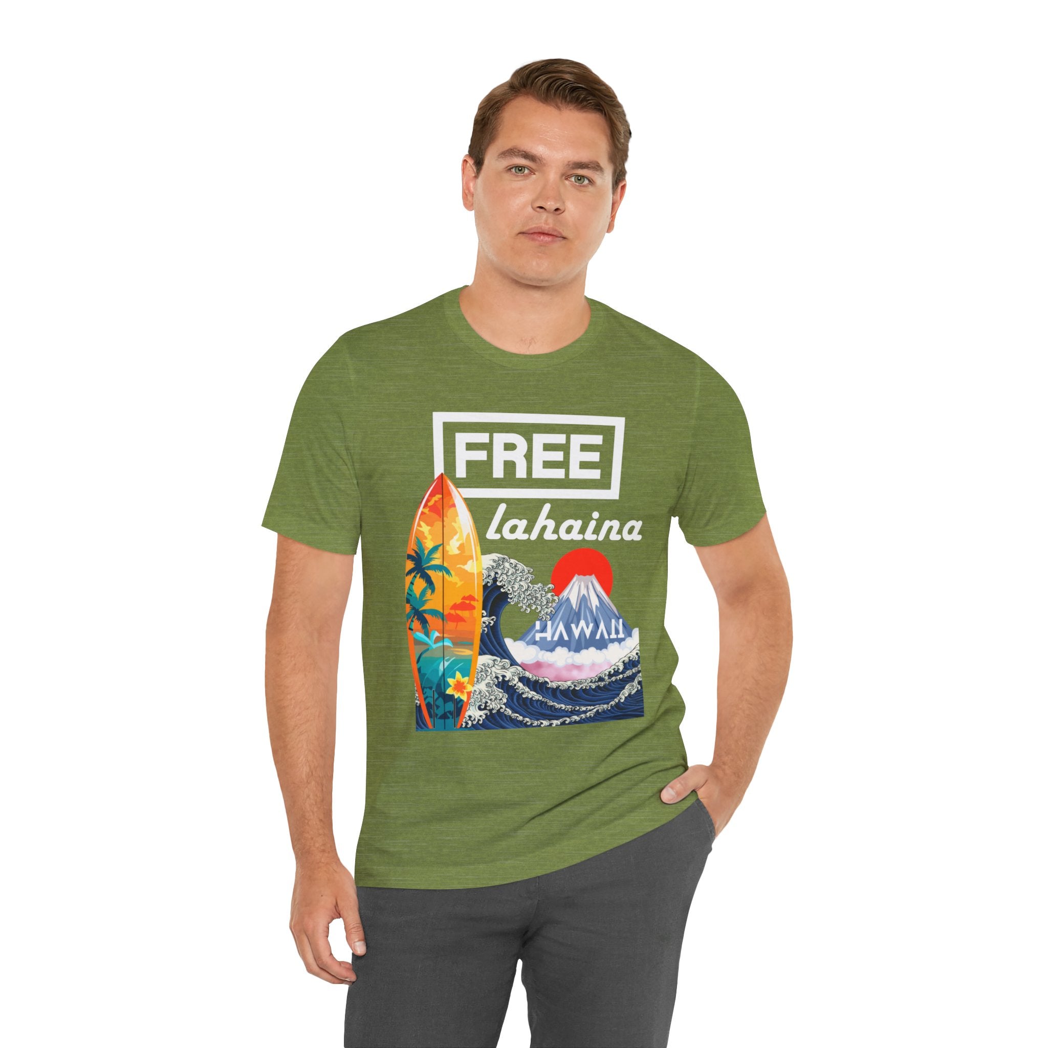 Free Lahaina Hawaii Short Sleeve Unisex Tee