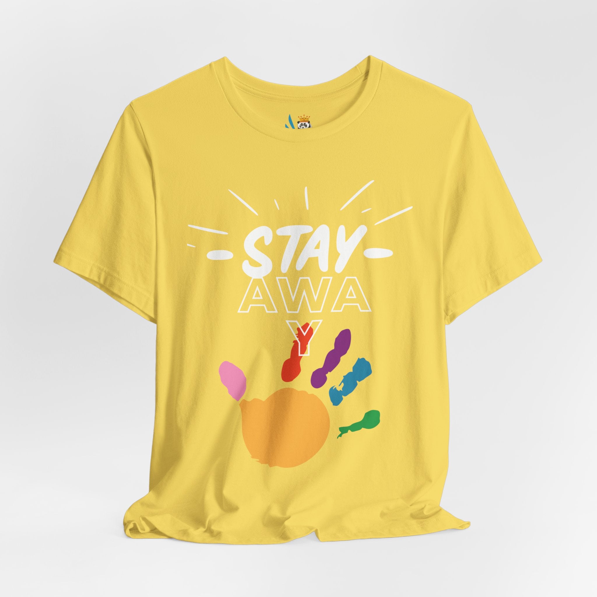 Stay Away Rainbow Hand Unisex Short Sleeve Tee