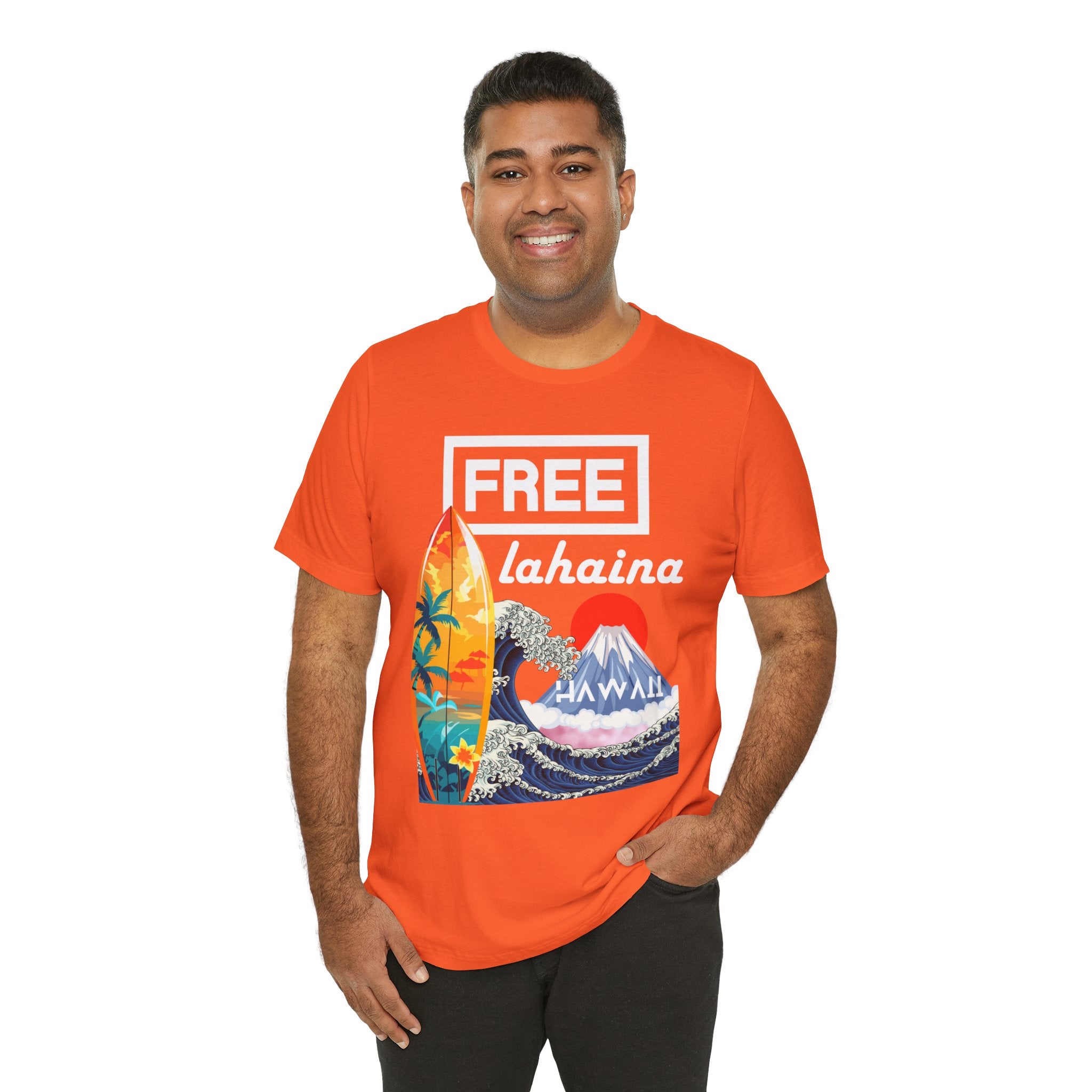 Free Lahaina Hawaii Short Sleeve Unisex Tee