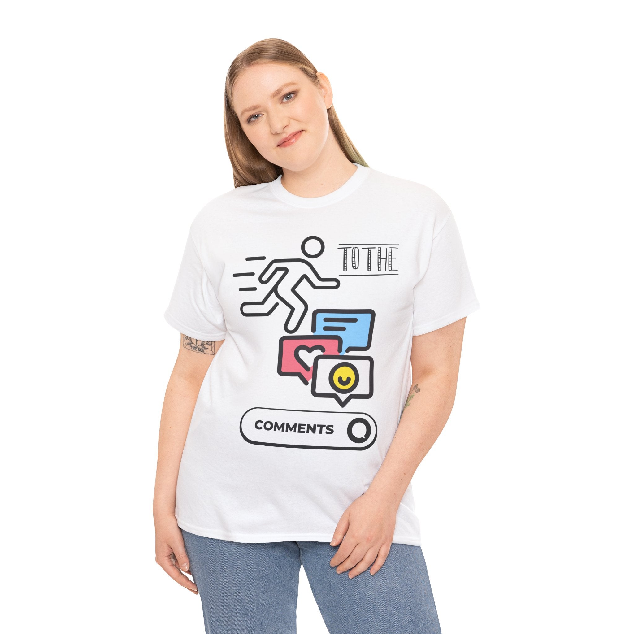 Straight to the Comments Heavyweight Unisex Tee