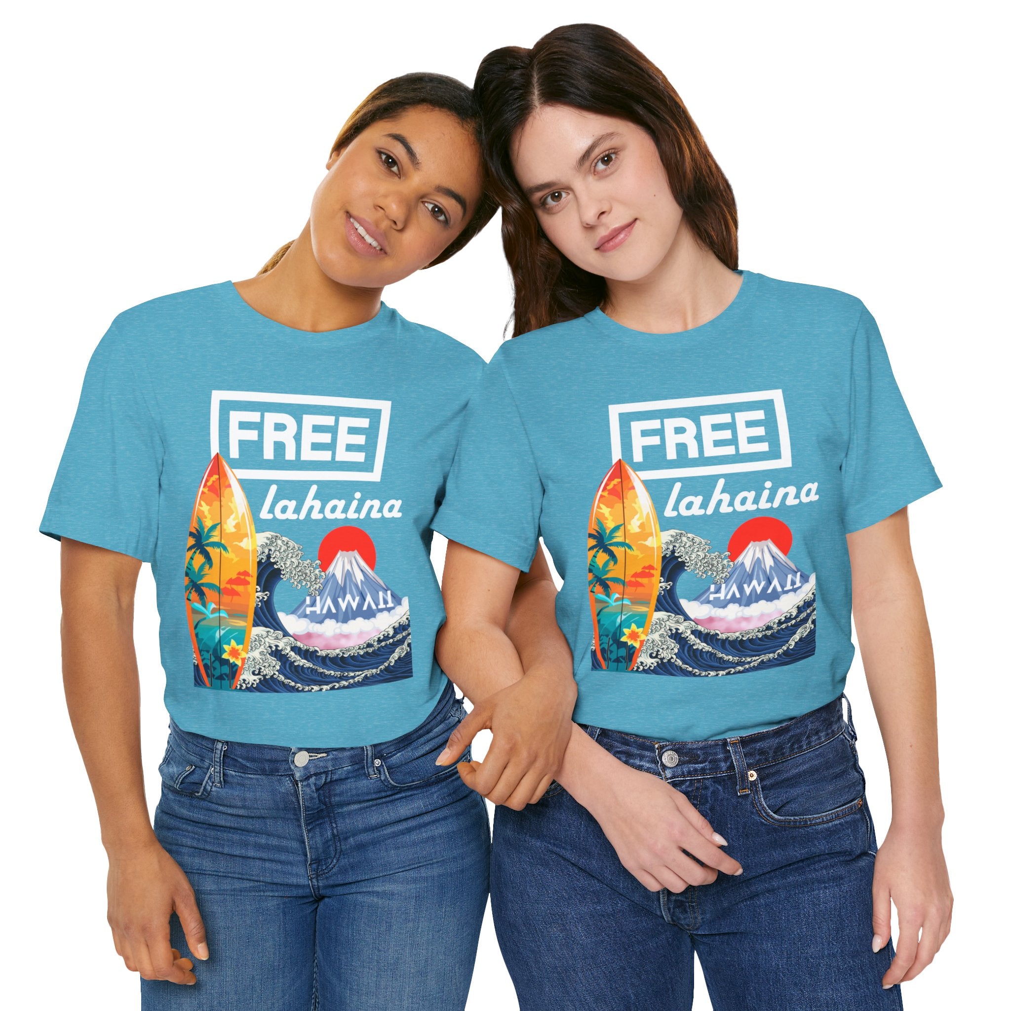 Free Lahaina Hawaii Short Sleeve Unisex Tee