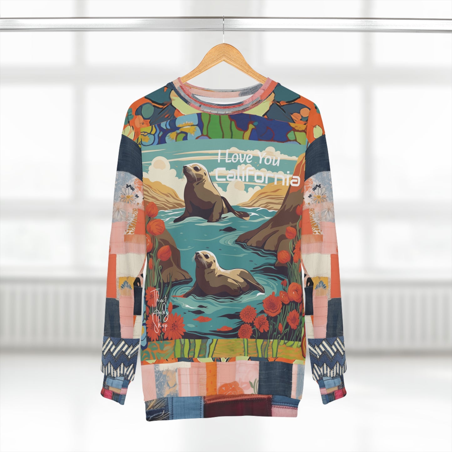 I Love You California - Mendocino Coast Sea Lions Unisex Sweatshirt