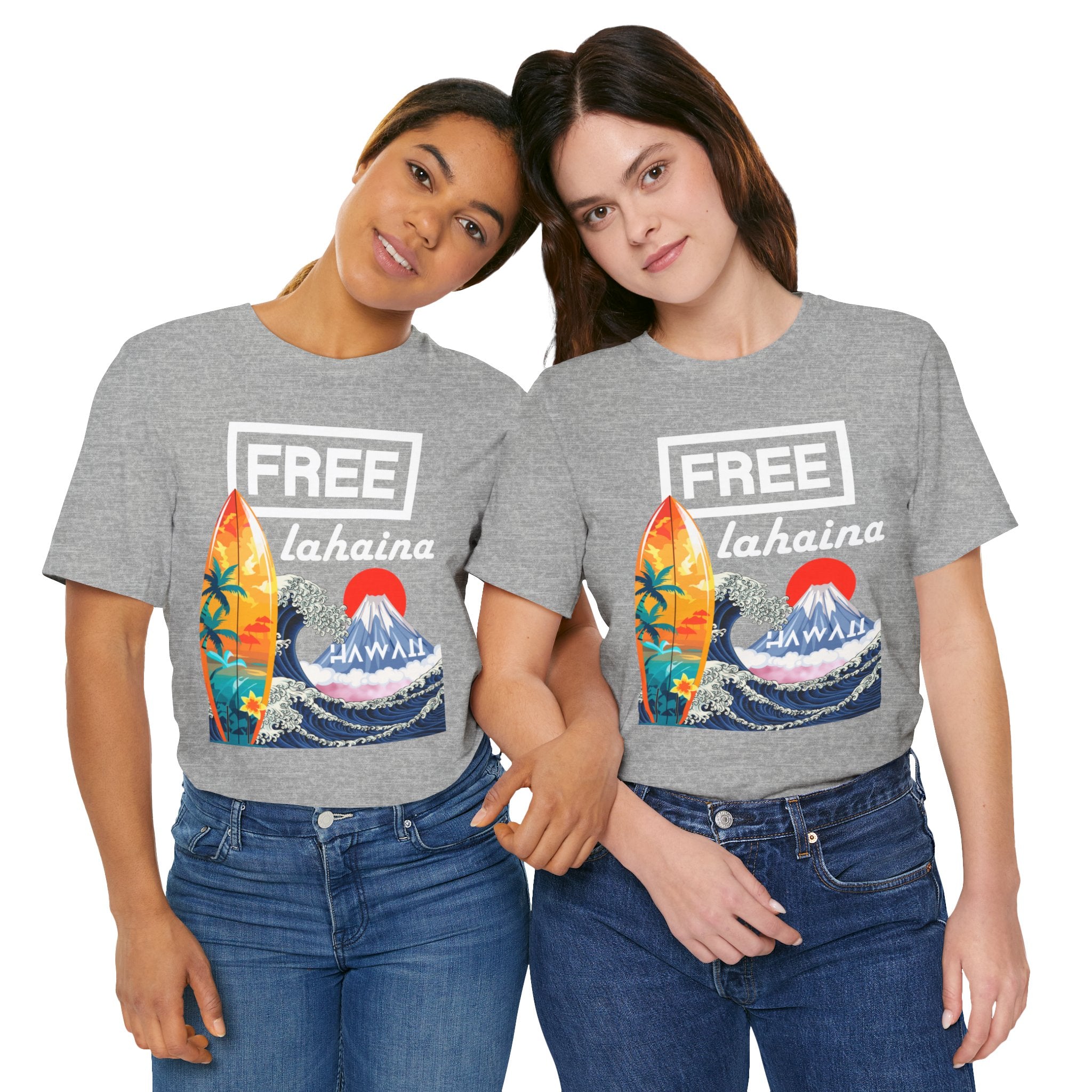 Free Lahaina Hawaii Short Sleeve Unisex Tee