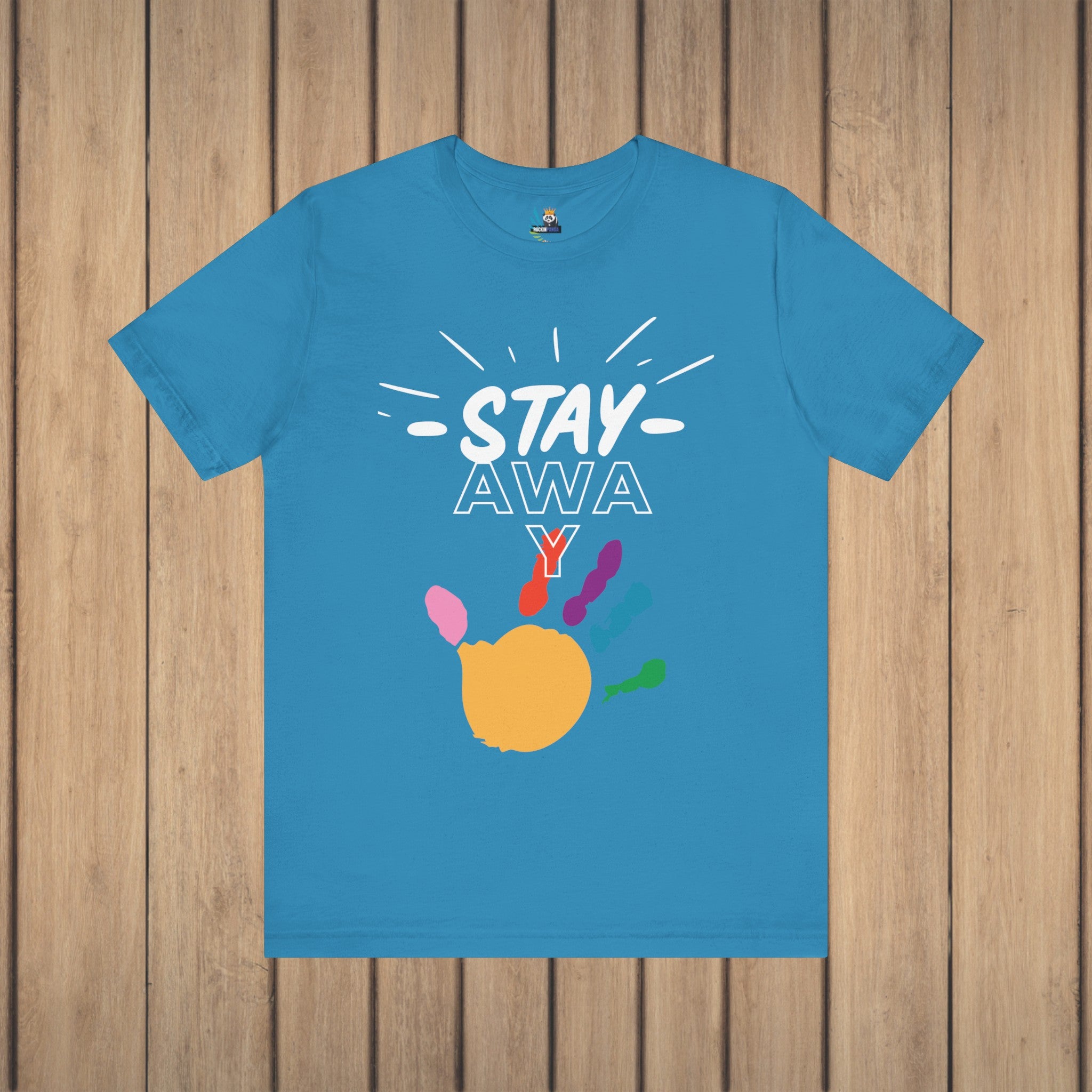 Stay Away Rainbow Hand Unisex Short Sleeve Tee