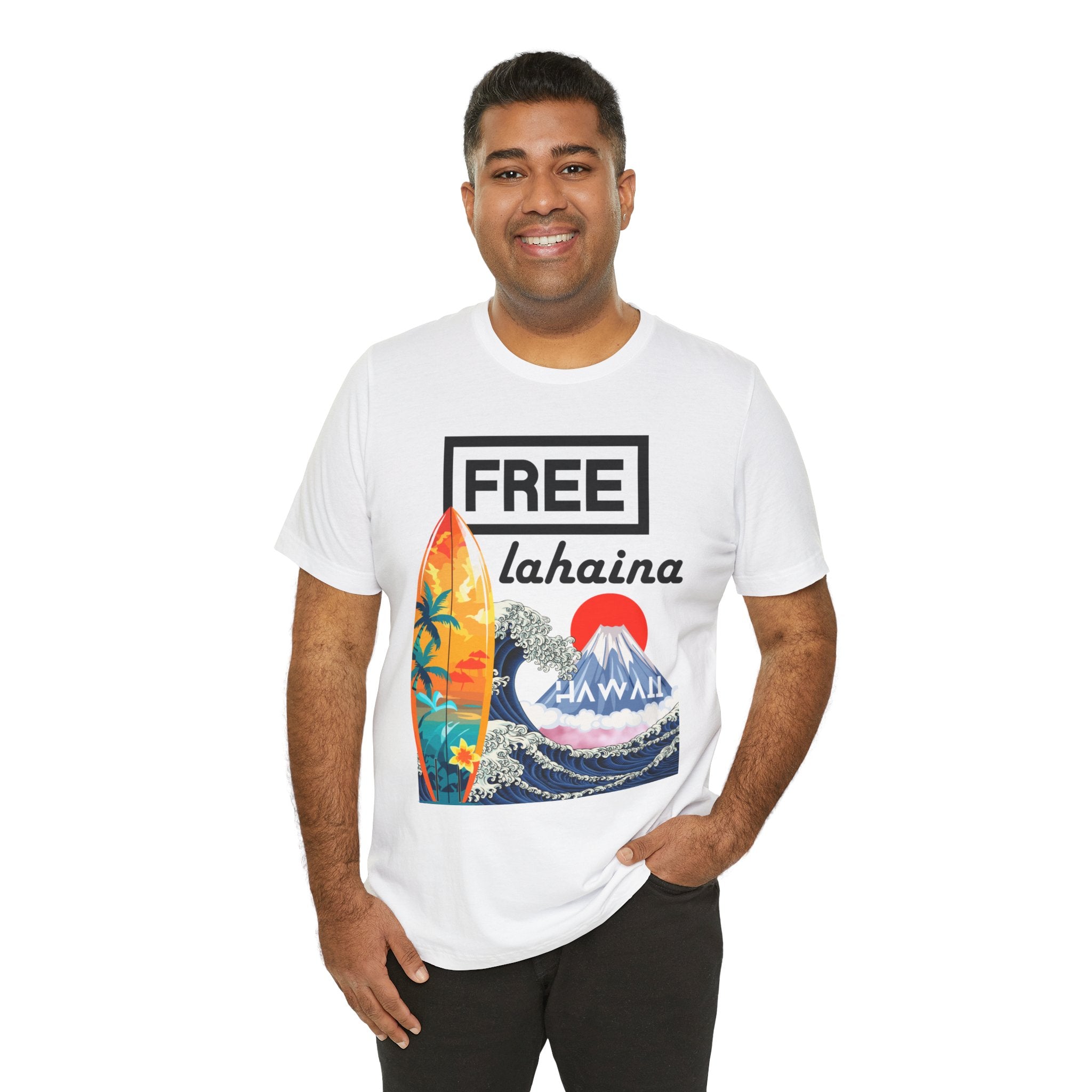 Free Lahaina Hawaii Short Sleeve Unisex Tee