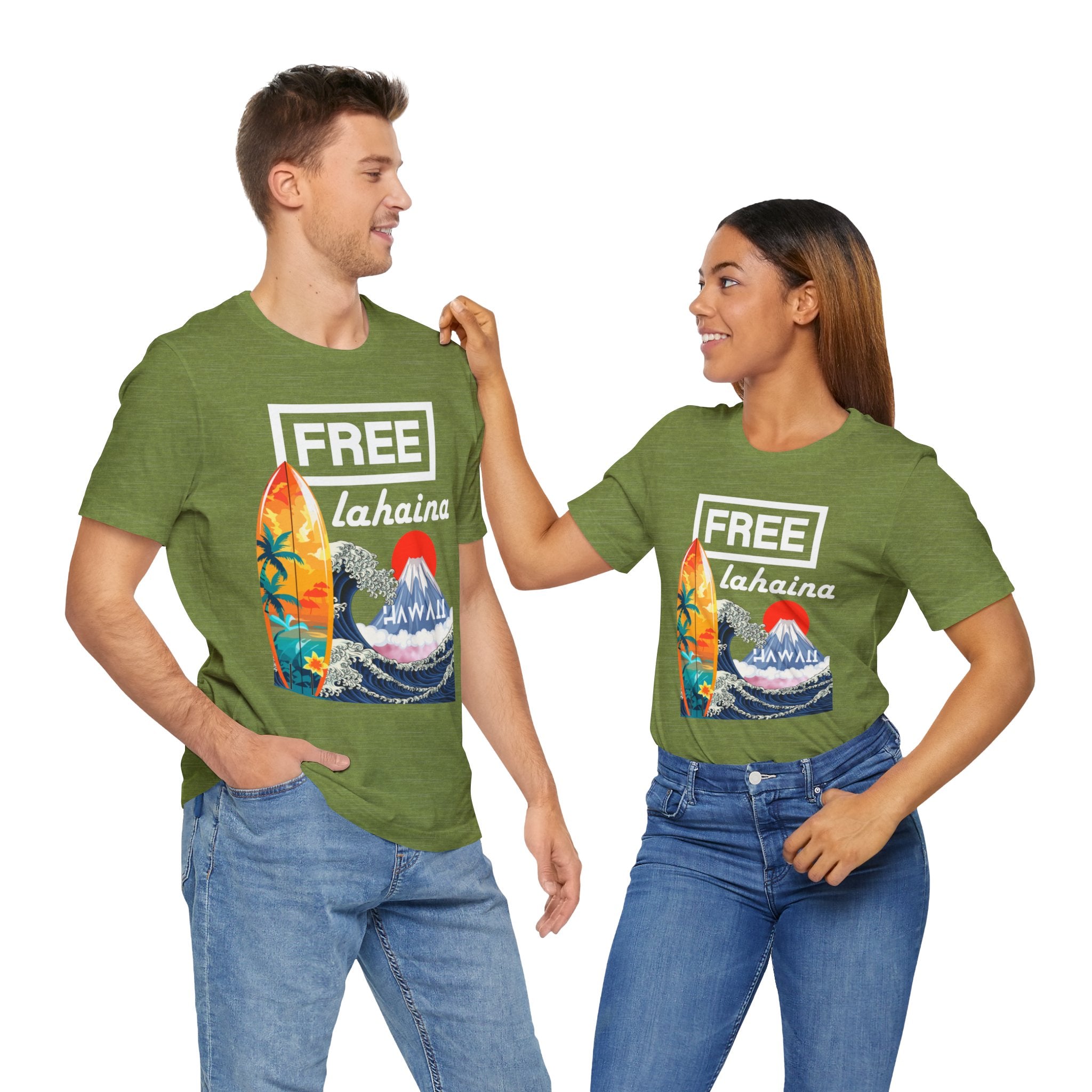Free Lahaina Hawaii Short Sleeve Unisex Tee