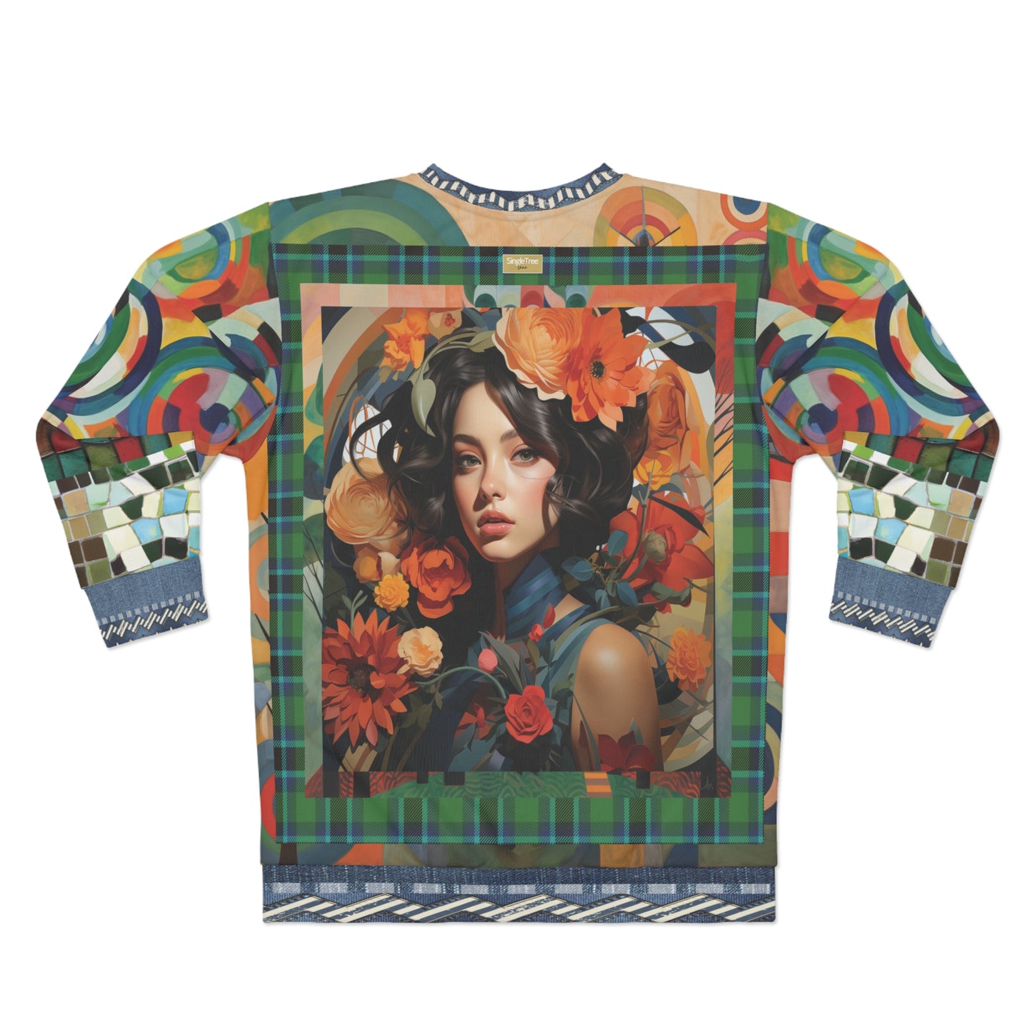 Penelope - Girl in Flowers Unisex Sweatshirt