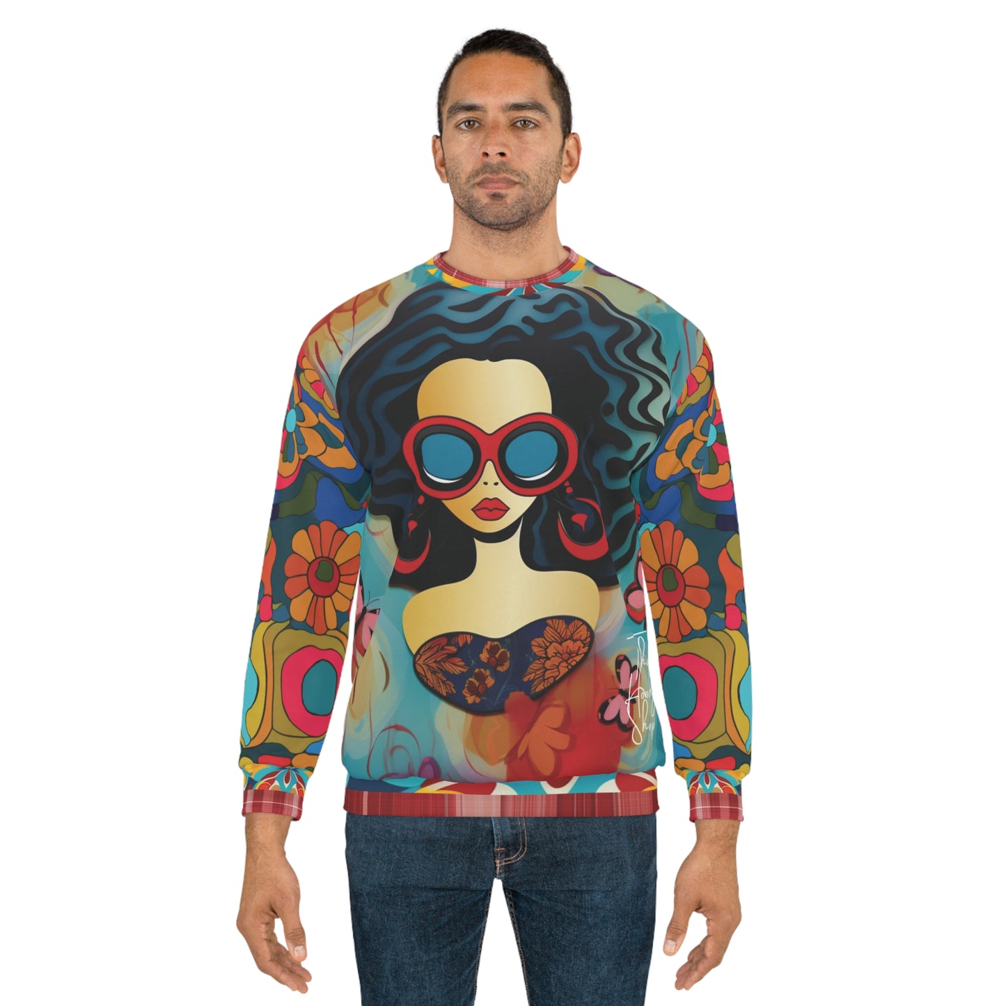 Cool Chick Red Pop Art Unisex Sweatshirt