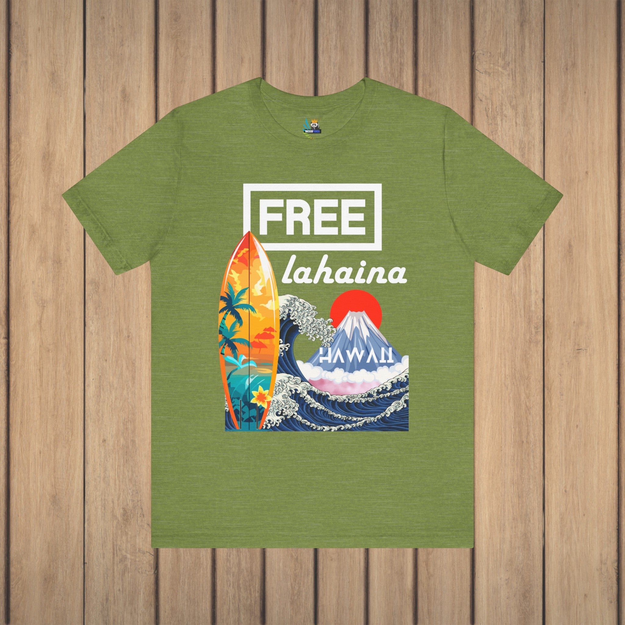 Free Lahaina Hawaii Short Sleeve Unisex Tee