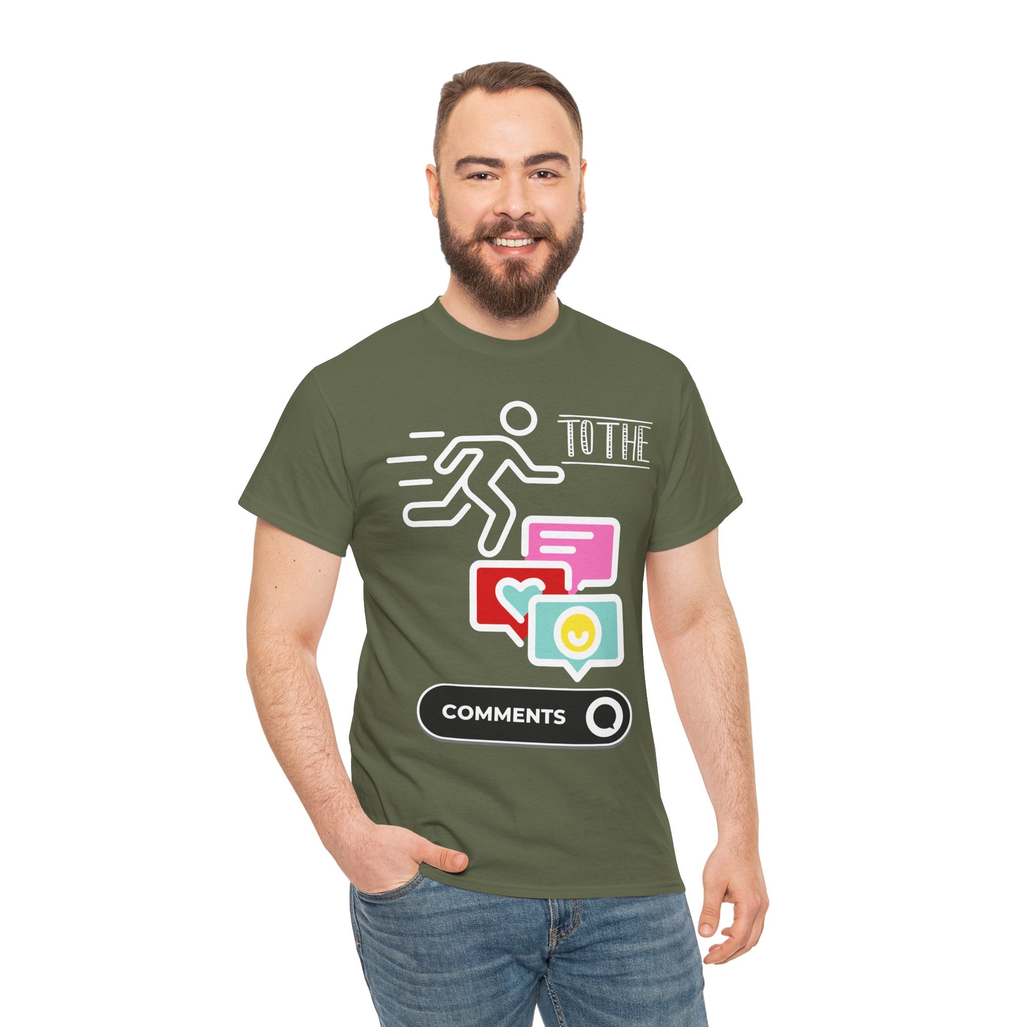 Straight to the Comments Heavyweight Unisex Tee