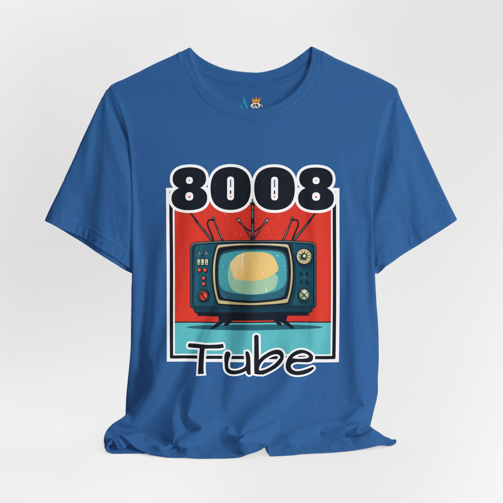 8008 Tube Vintage TV Print Unisex Short Sleeve Tee