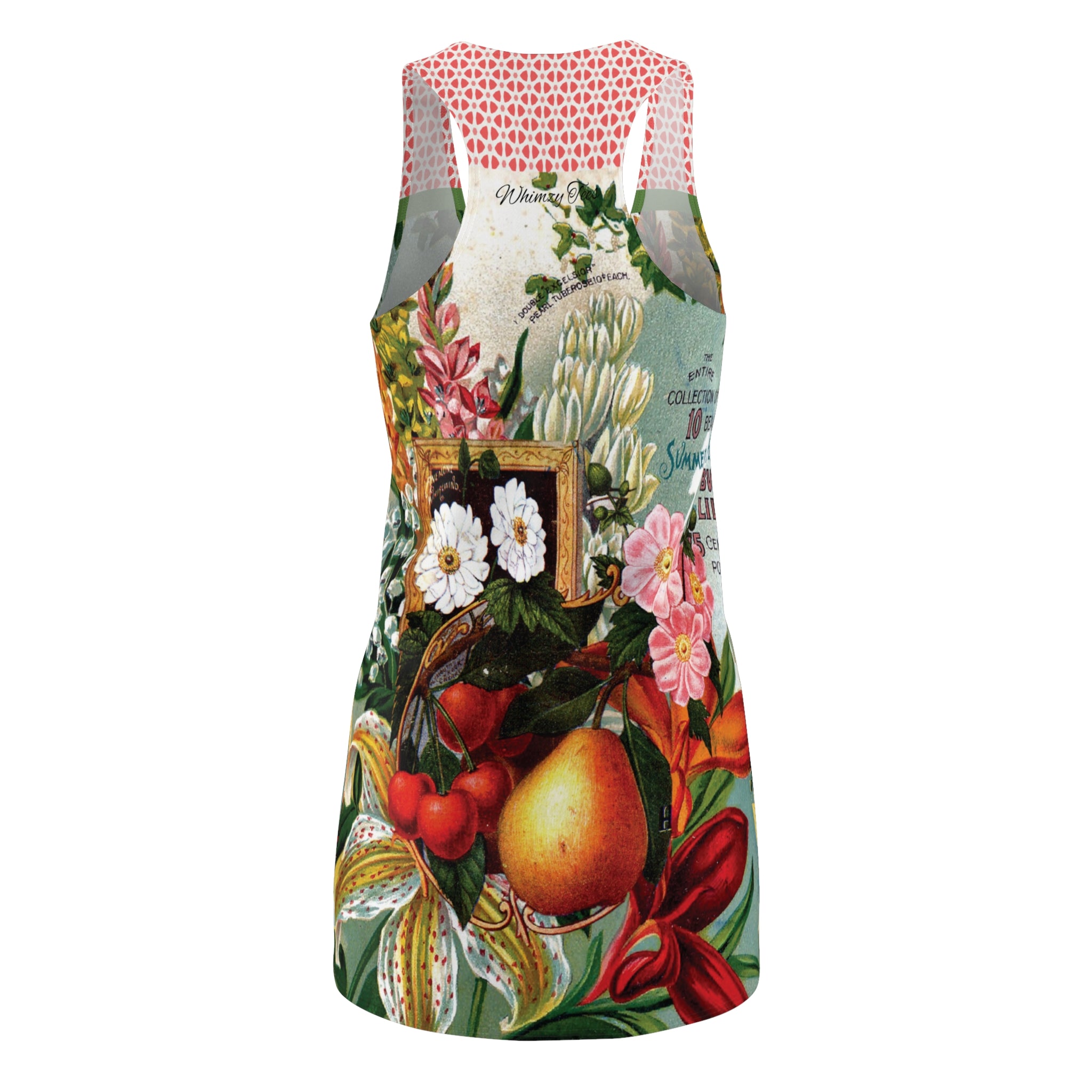 Juicy Fruit Vintage Floral Racerback Dress