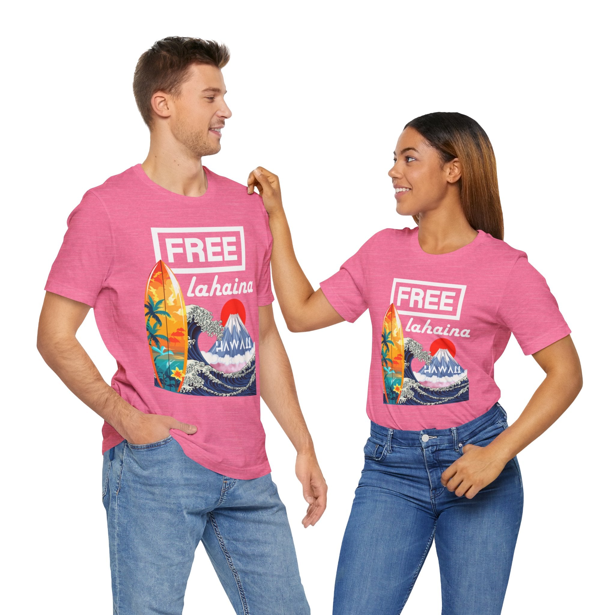 Free Lahaina Hawaii Short Sleeve Unisex Tee