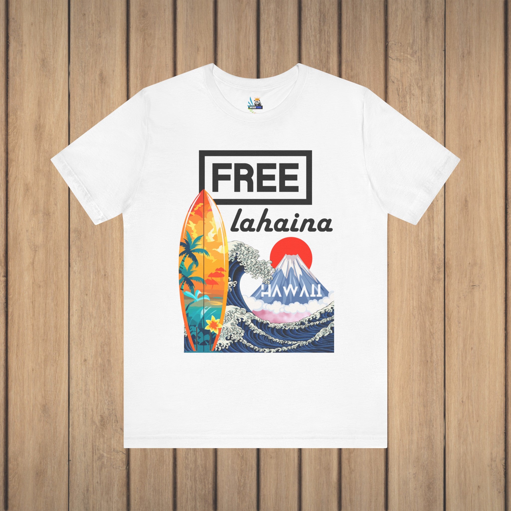 Free Lahaina Hawaii Short Sleeve Unisex Tee