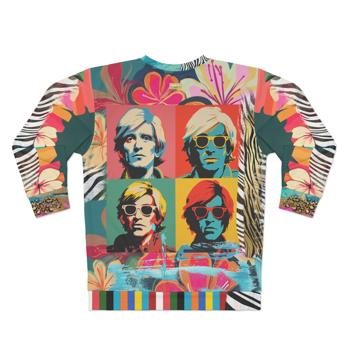 Man in Transition Quadriptych Pop Art Unisex Sweatshirt