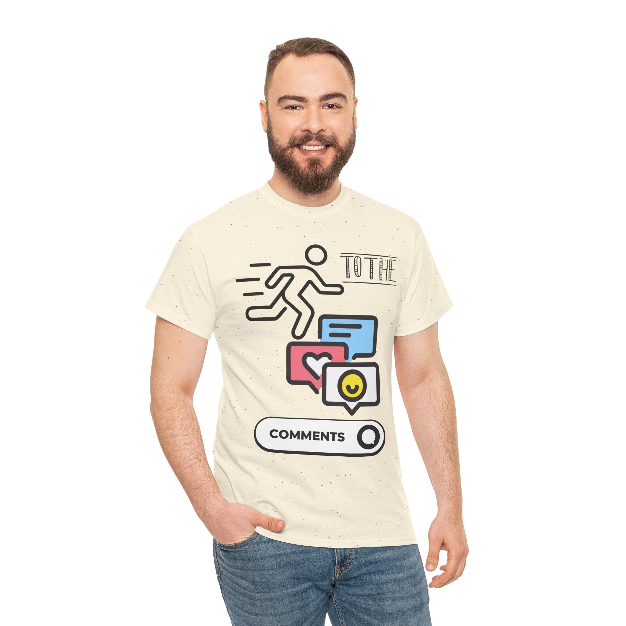 Straight to the Comments Heavyweight Unisex Tee
