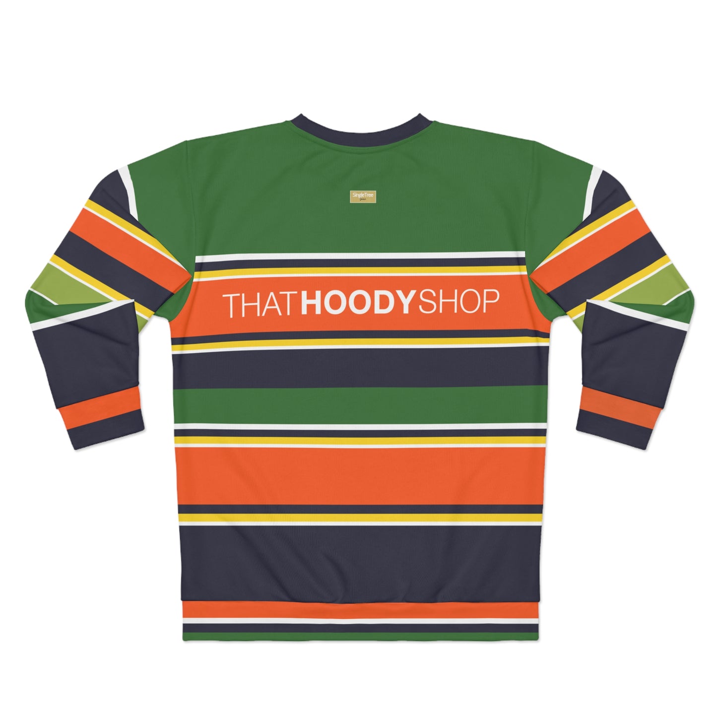 Snappy Pappy Orange Barbarian Rugby Stripe Unisex Sweatshirt