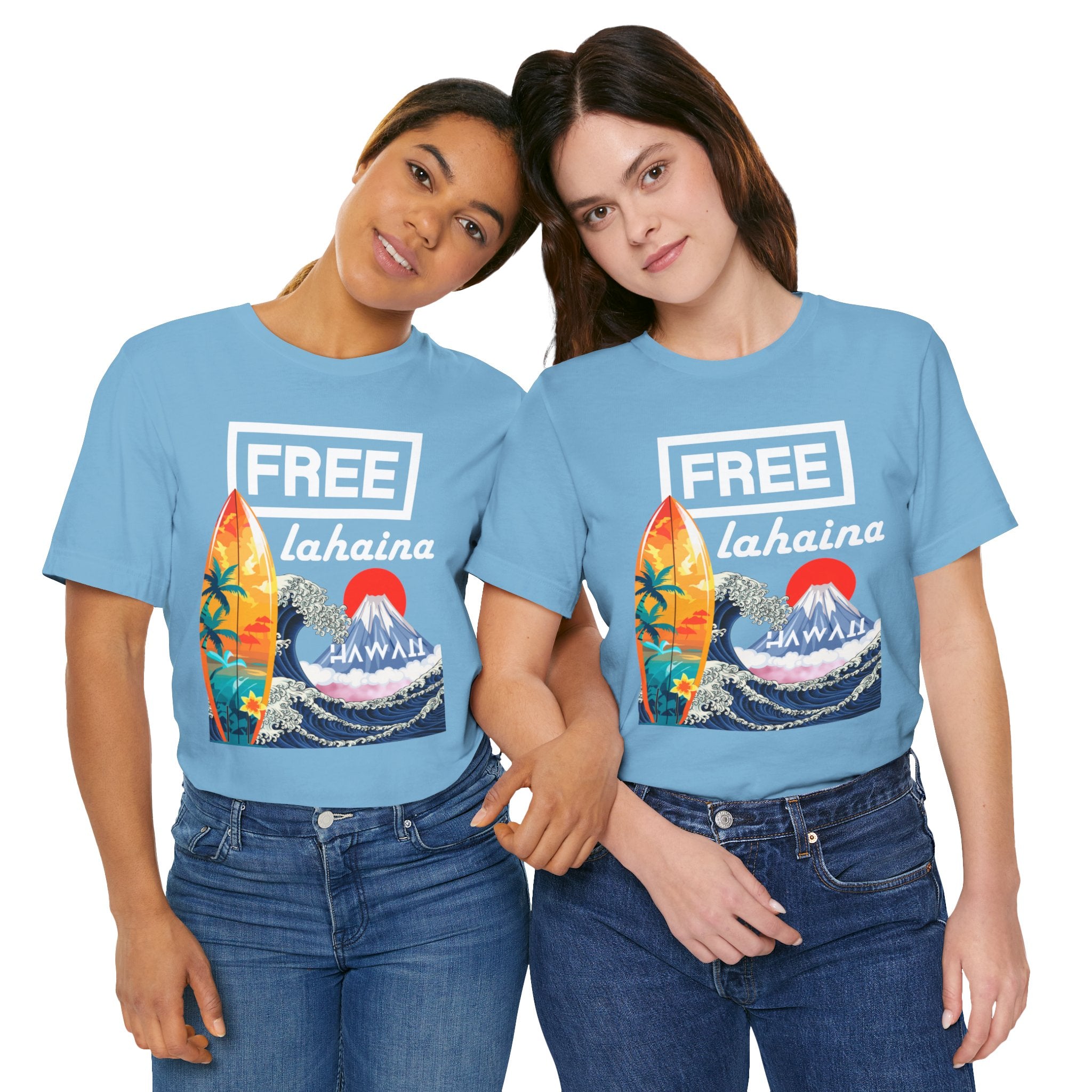 Free Lahaina Hawaii Short Sleeve Unisex Tee