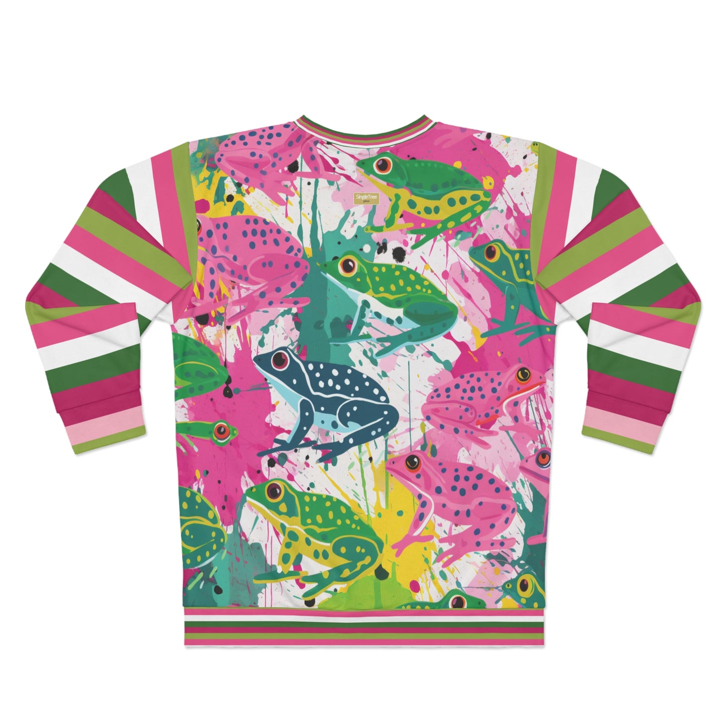 Frog Parade Rugby Stripe Unisex Sweatshirt