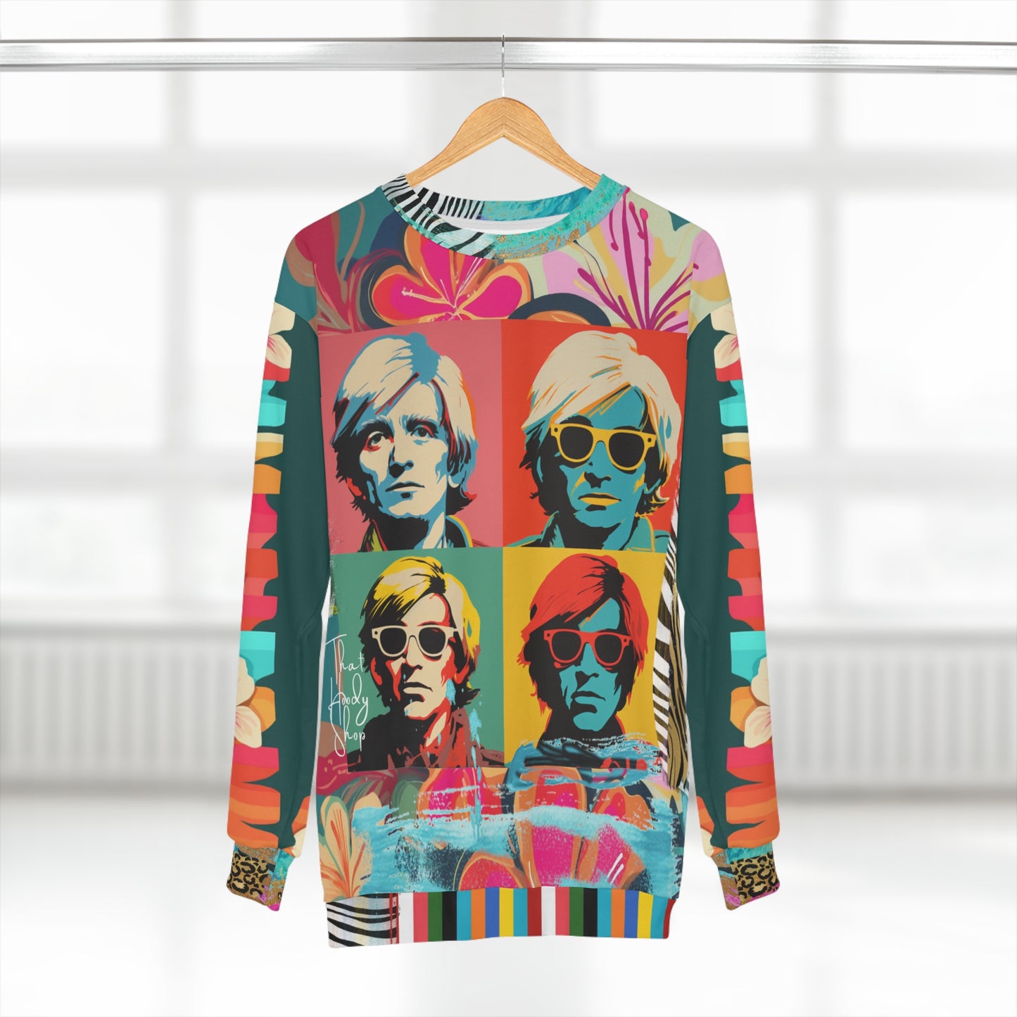 Man in Transition Quadriptych Pop Art Unisex Sweatshirt