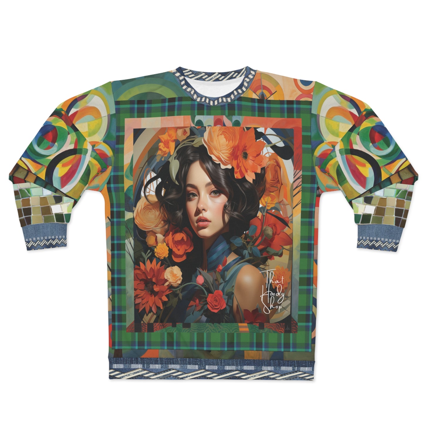 Penelope - Girl in Flowers Unisex Sweatshirt
