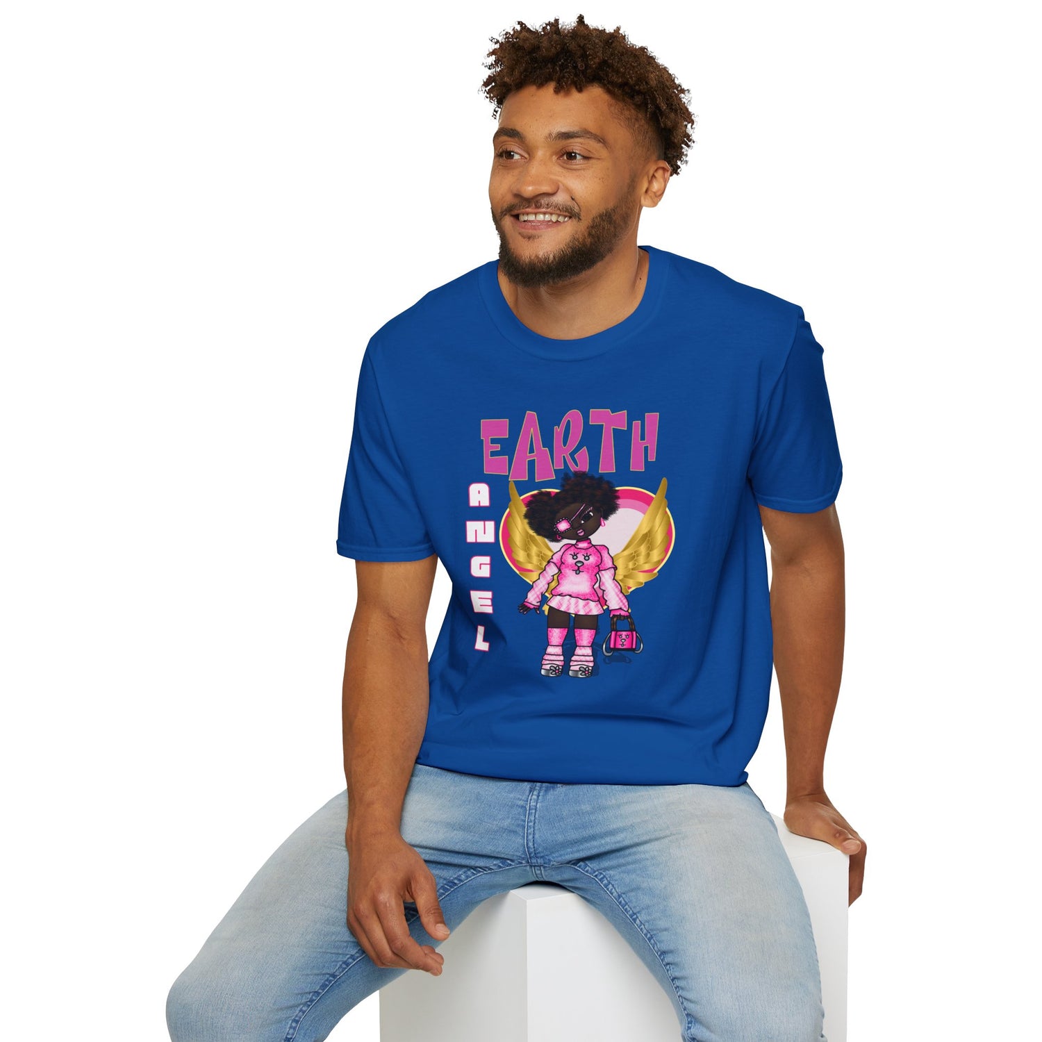 Earth Angel Natural Hair Unisex Softstyle T-Shirt