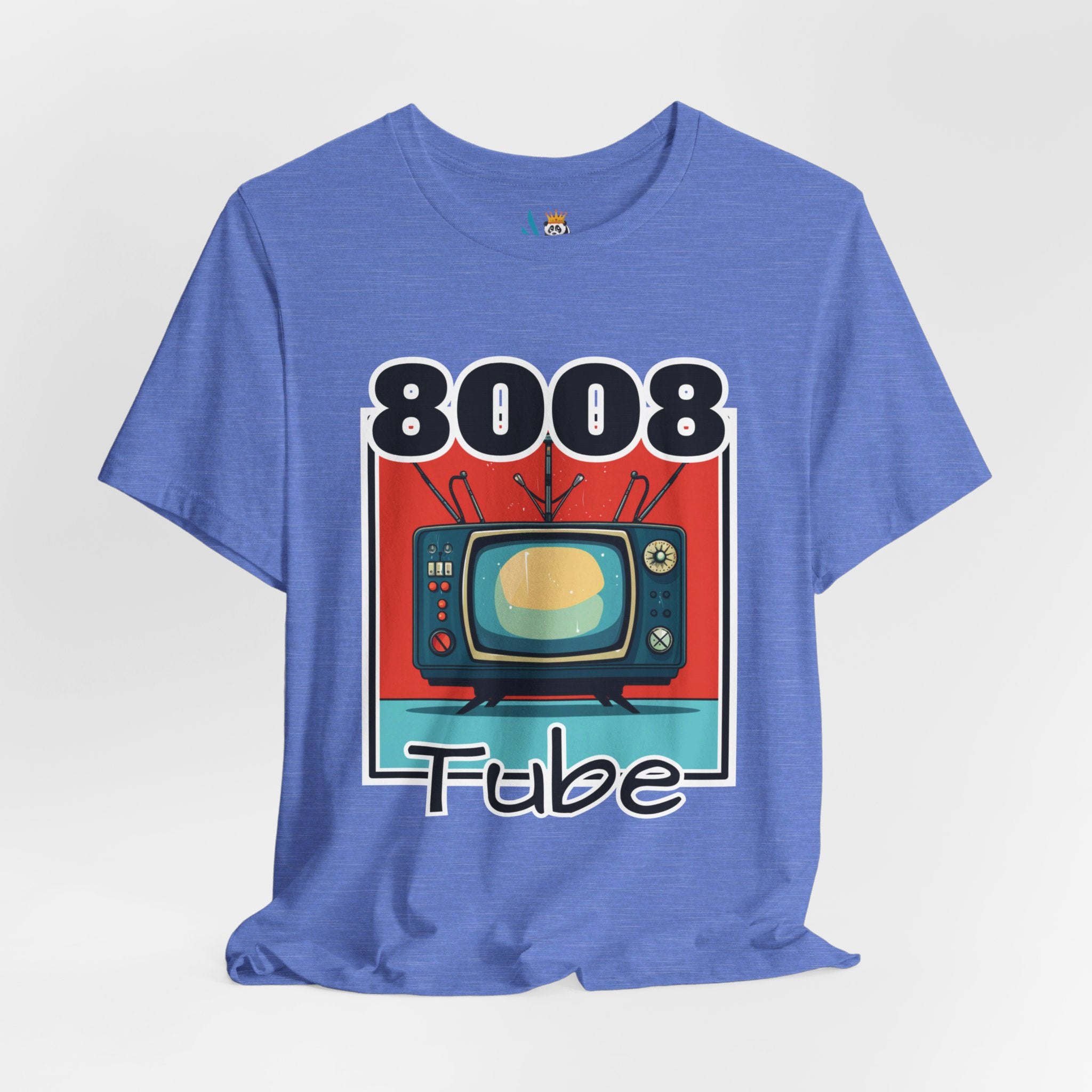 8008 Tube Vintage TV Print Unisex Short Sleeve Tee