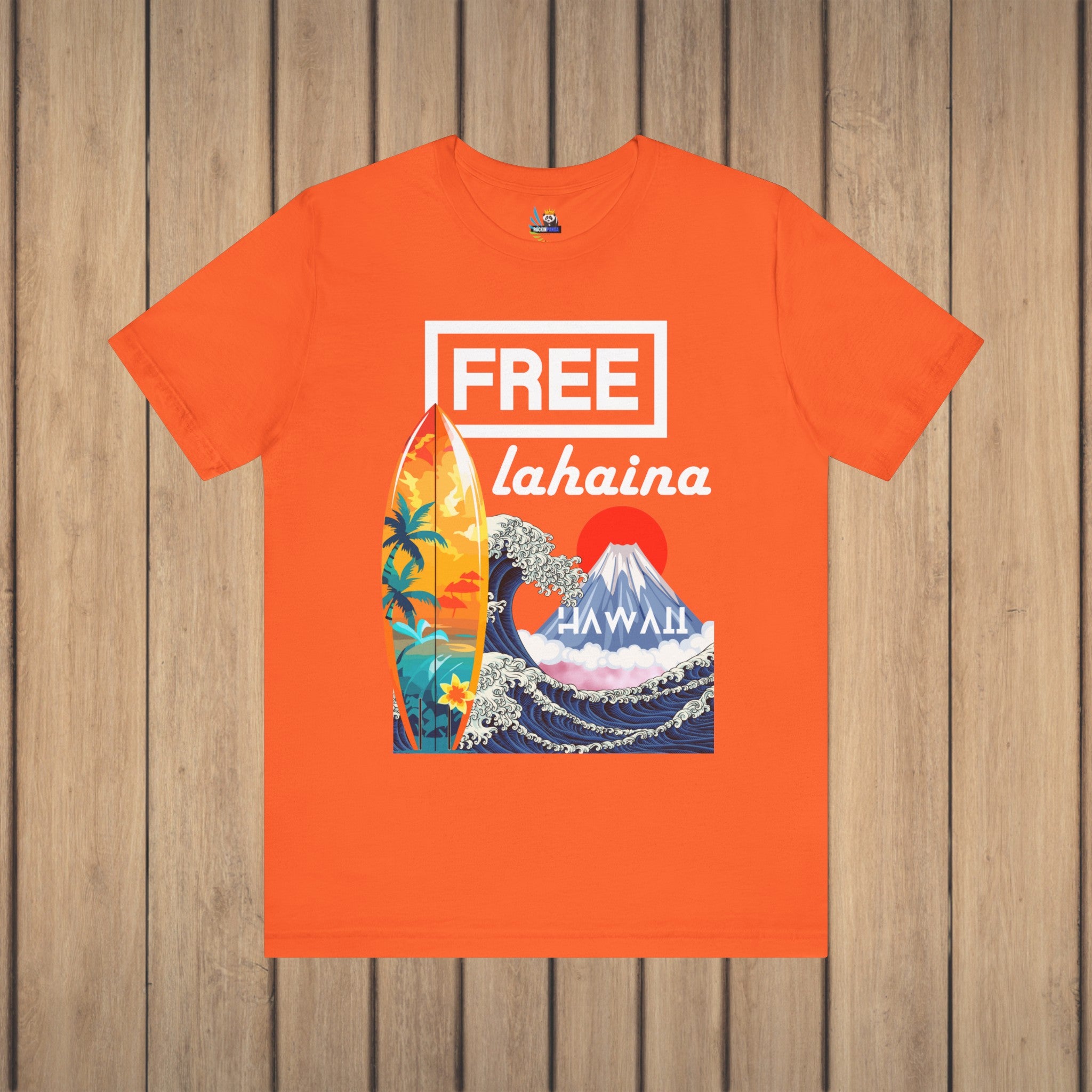 Free Lahaina Hawaii Short Sleeve Unisex Tee