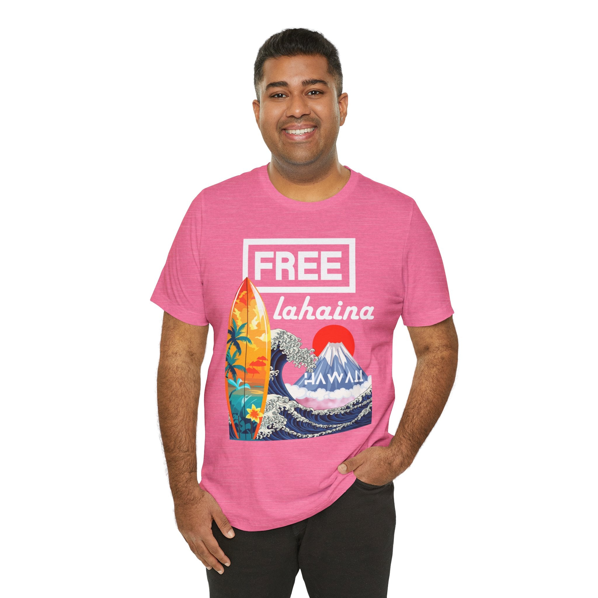 Free Lahaina Hawaii Short Sleeve Unisex Tee